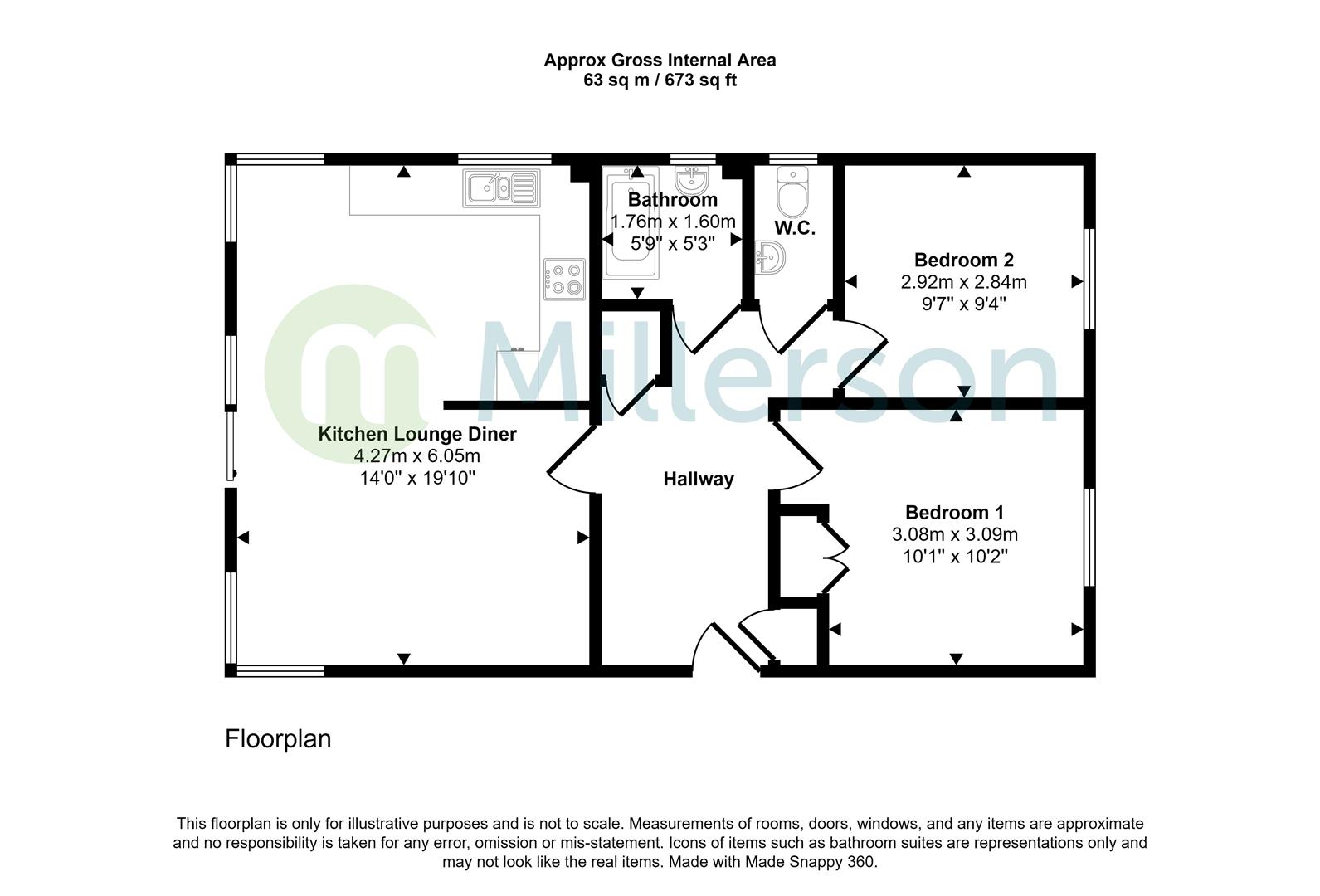 14, Tryhornek, Carbis Bay floorplan