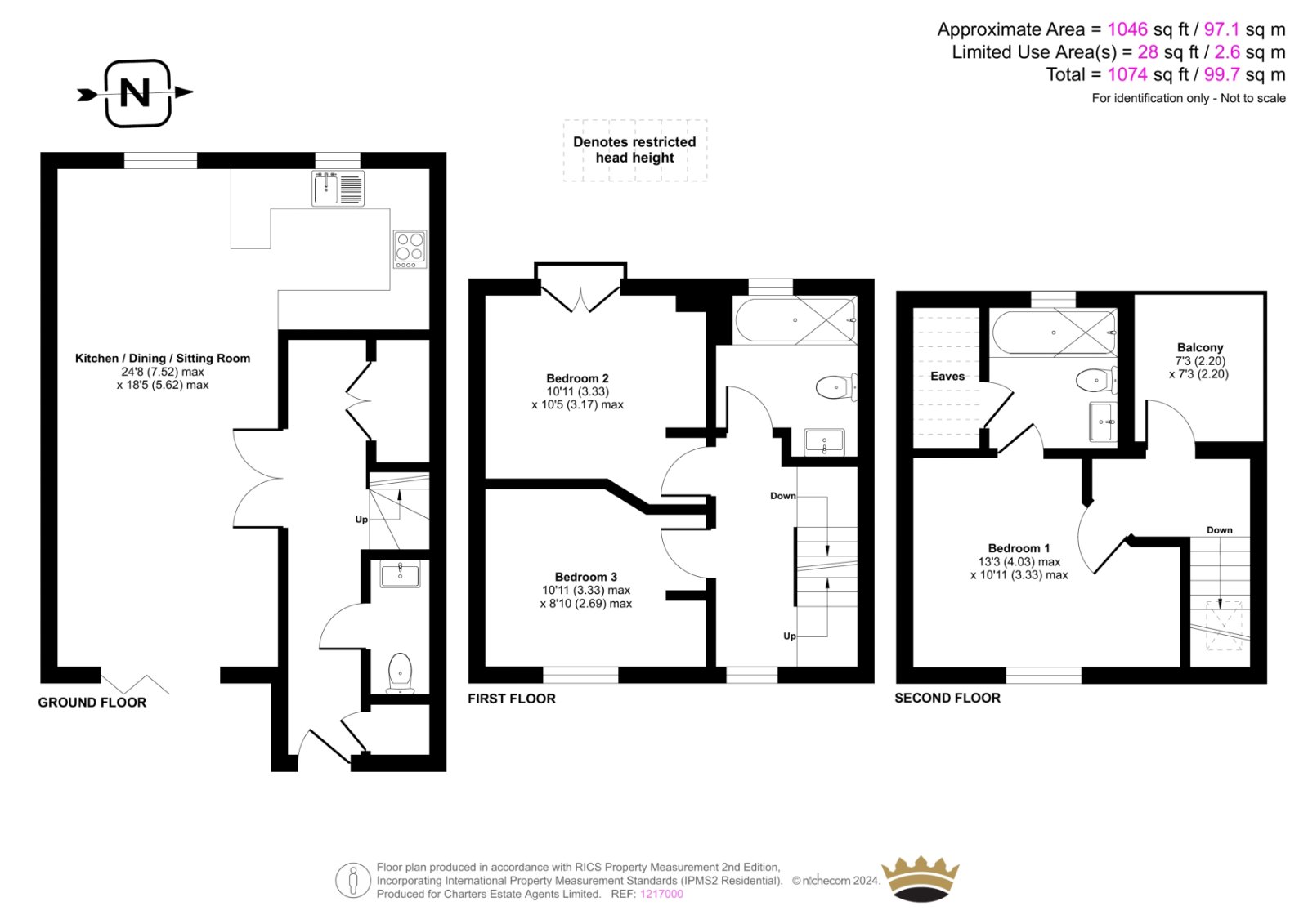 2 Mulberry Villas,, Cranworth Road, Hampshire floorplan