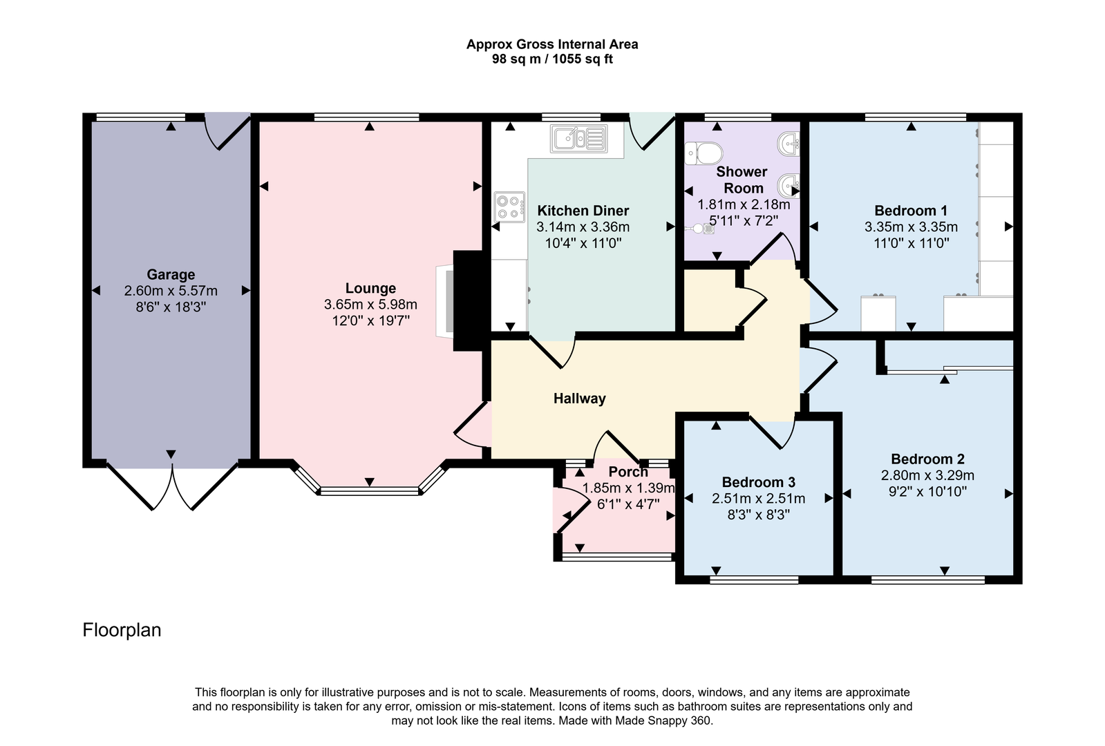 52, Broadacres, Workington floorplan