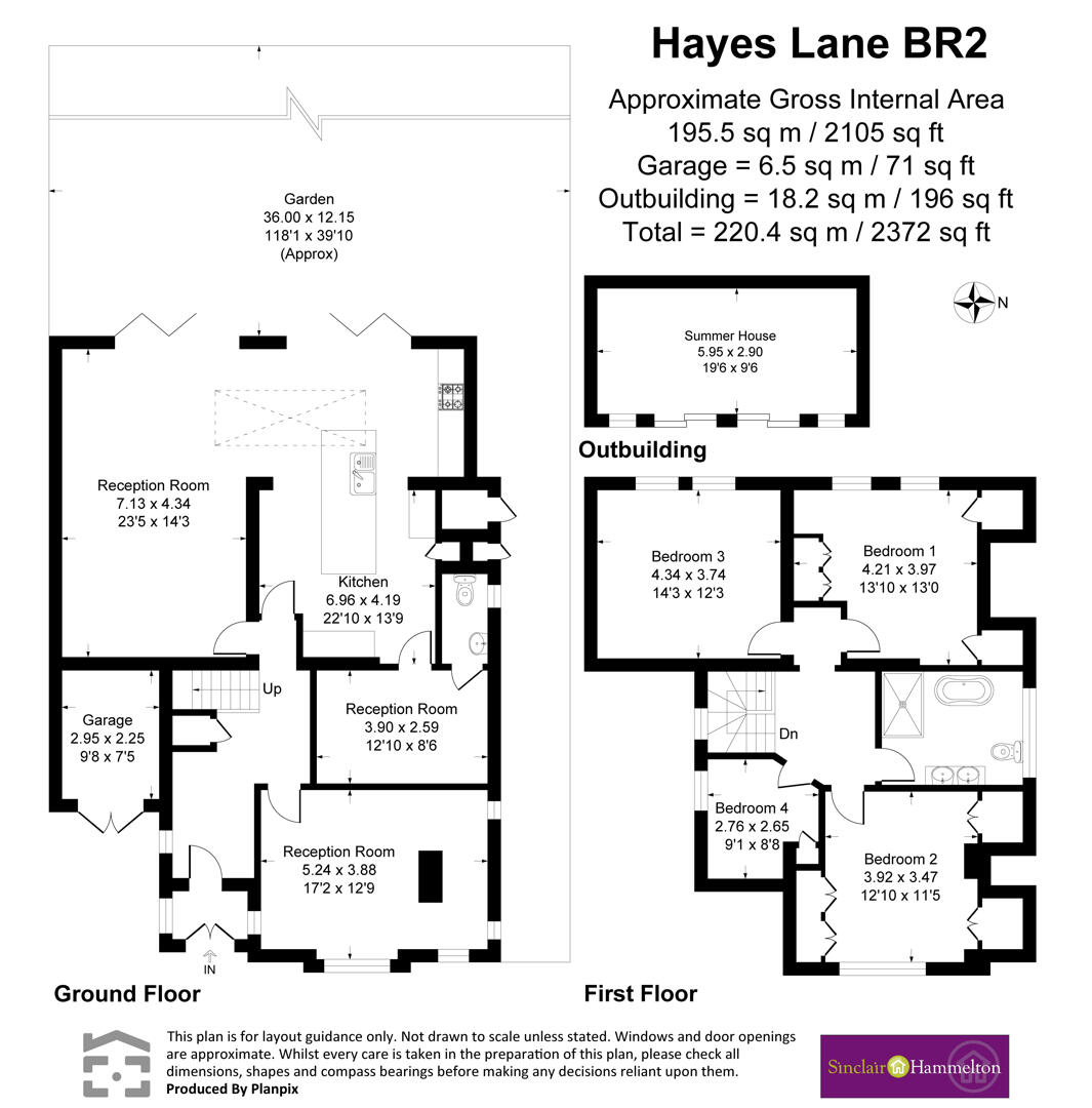 Hayes Lane, Bromley floorplan