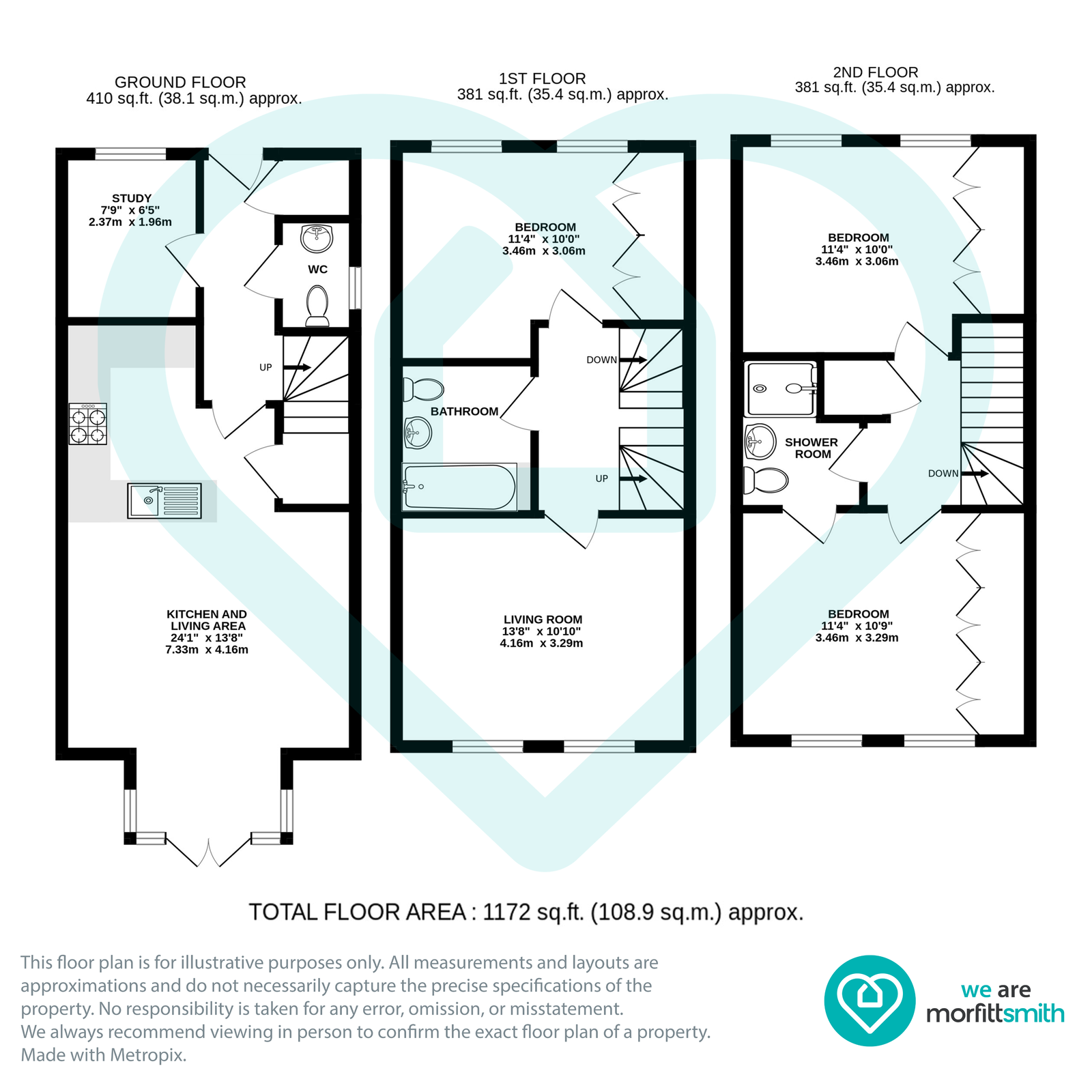 3, Ash Close, Sheffield floorplan