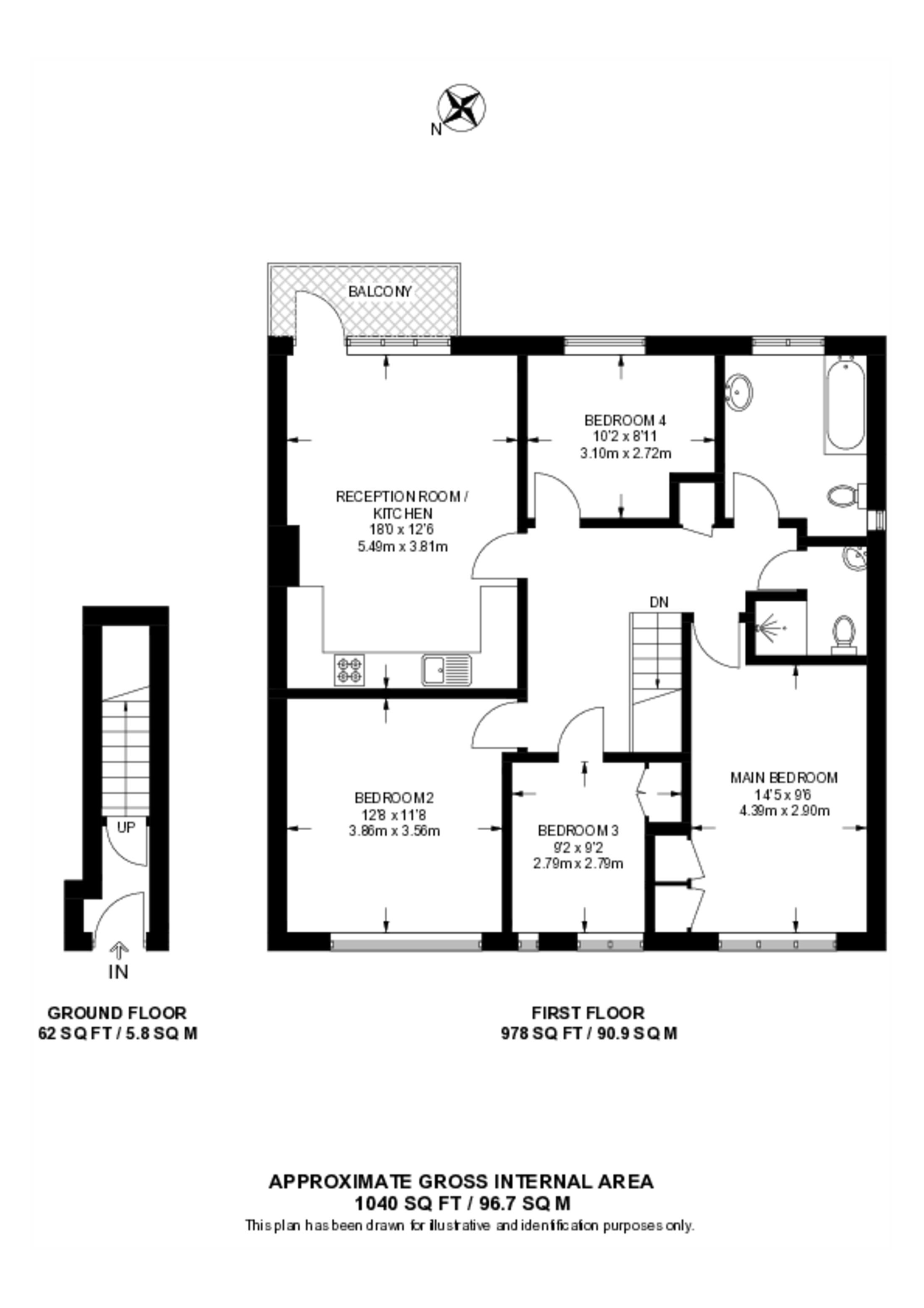 Kings Avenue, Balham floorplan