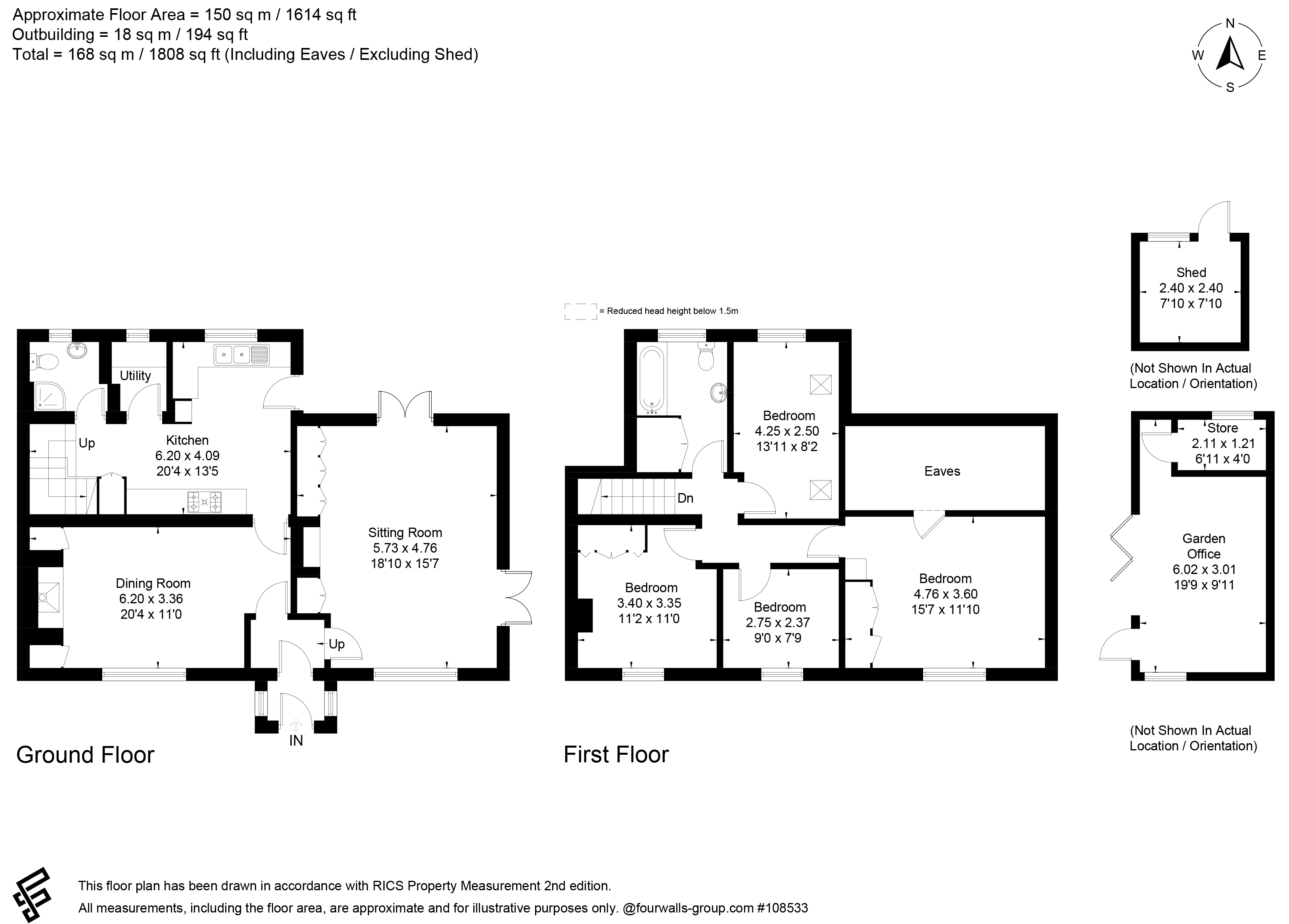 1, Cherry Tree Cottage, Pamber Green floorplan