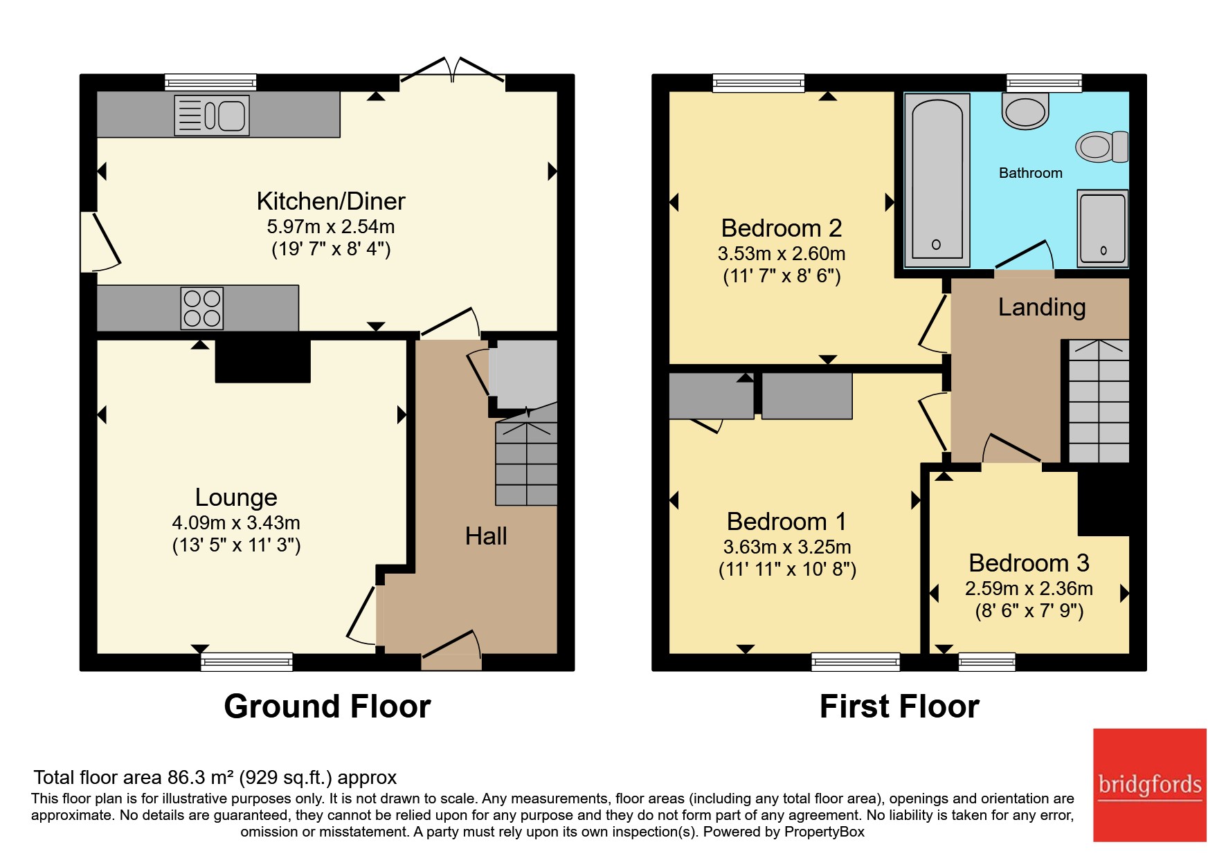 22, Moss Lane, Crewe floorplan