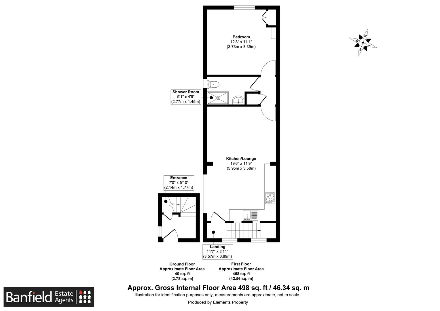 4B Alderbrook Cottages, Stone Cross Road, Crowborough floorplan