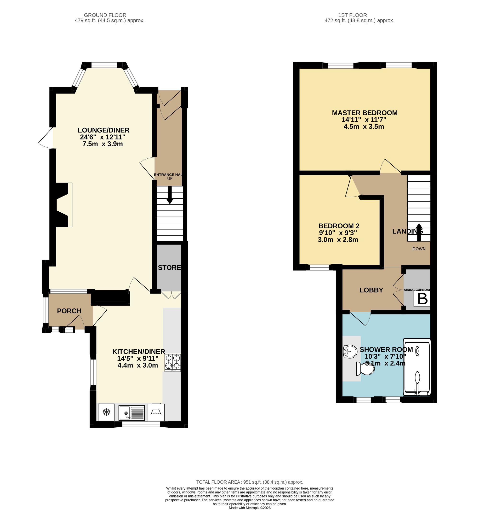 12 Lower Glyn Gwyn Street, Caerphilly floorplan