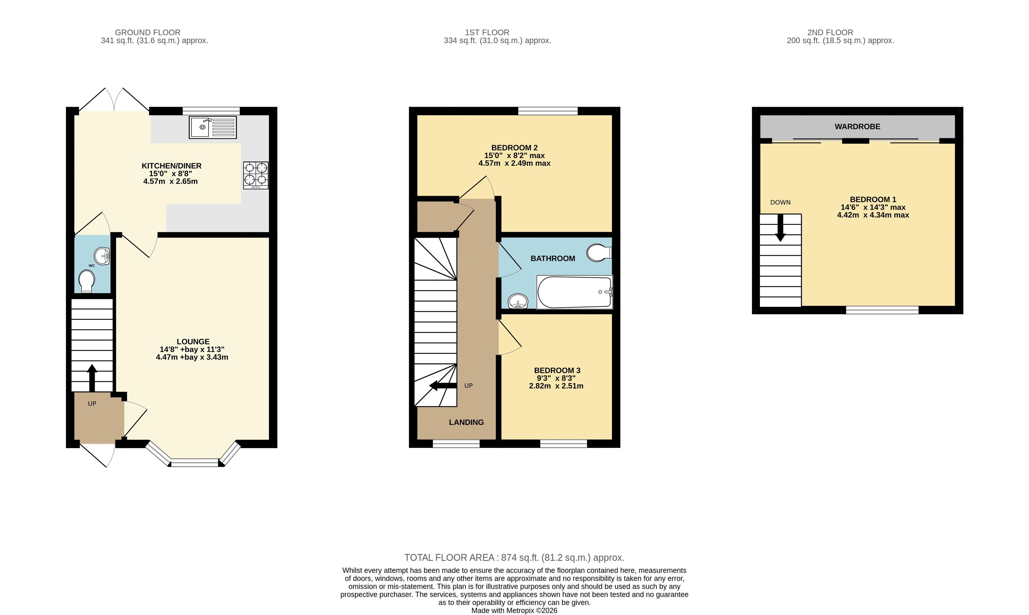 6, Lincoln Road, Market Rasen floorplan