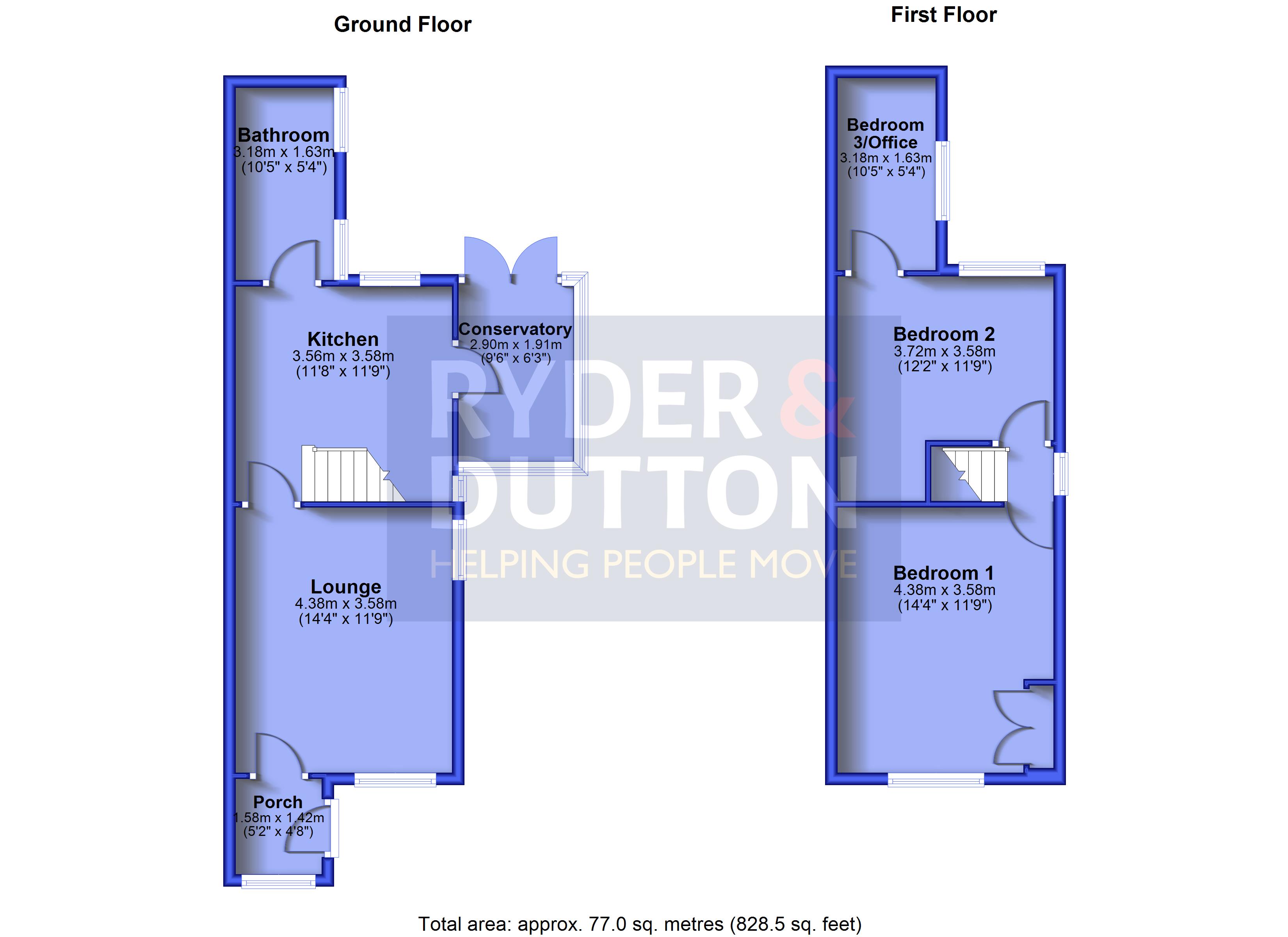 47, Manchester Road, Glossop floorplan