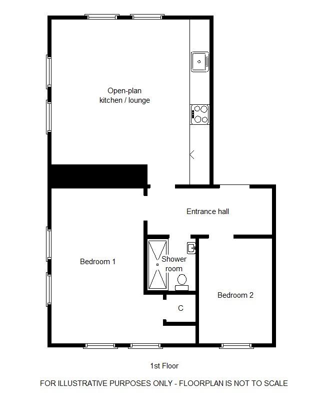 Flat 4, Edgehill House, Bay View Road, Bideford floorplan