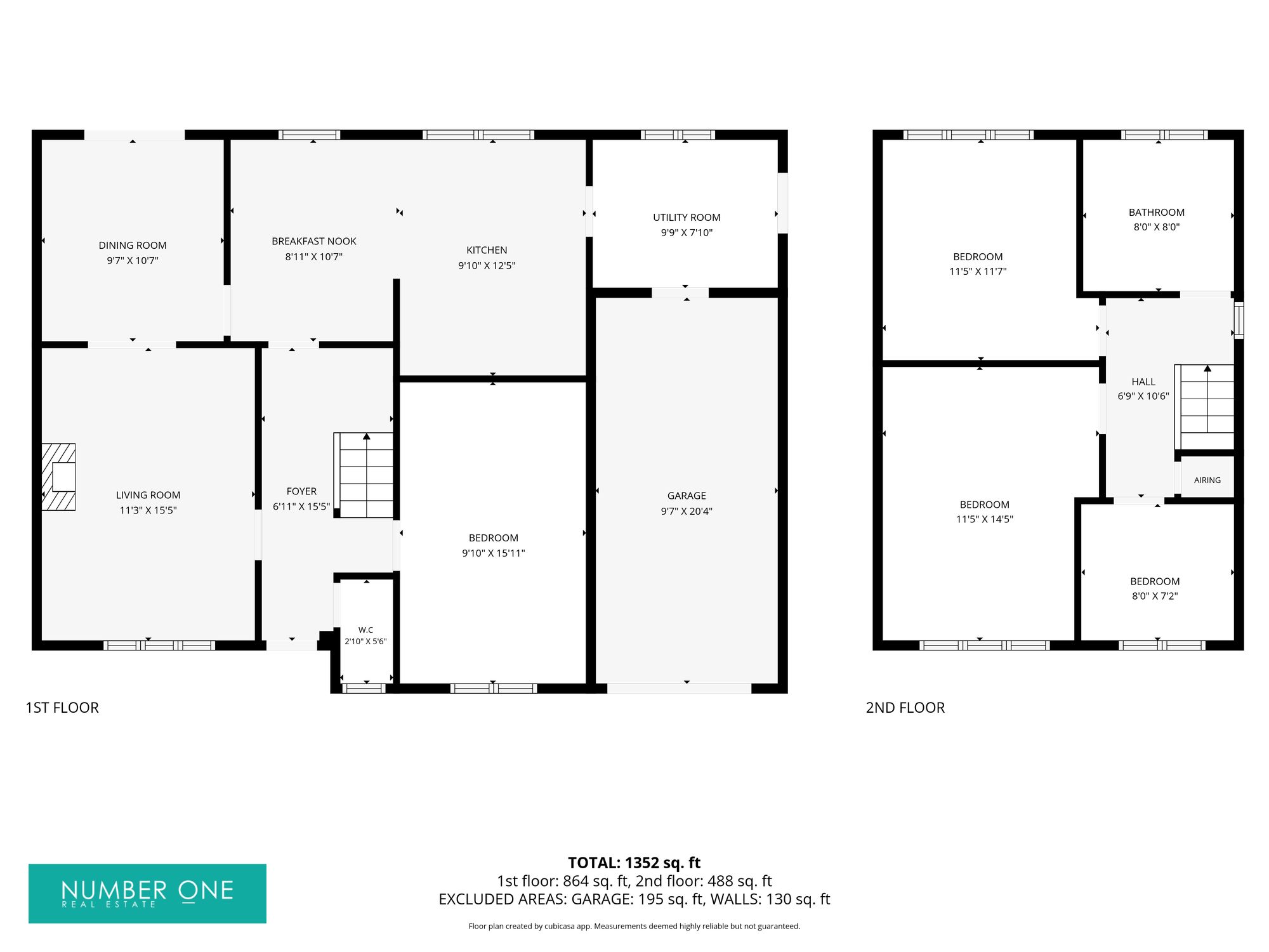 31 Millfield, Treharris floorplan