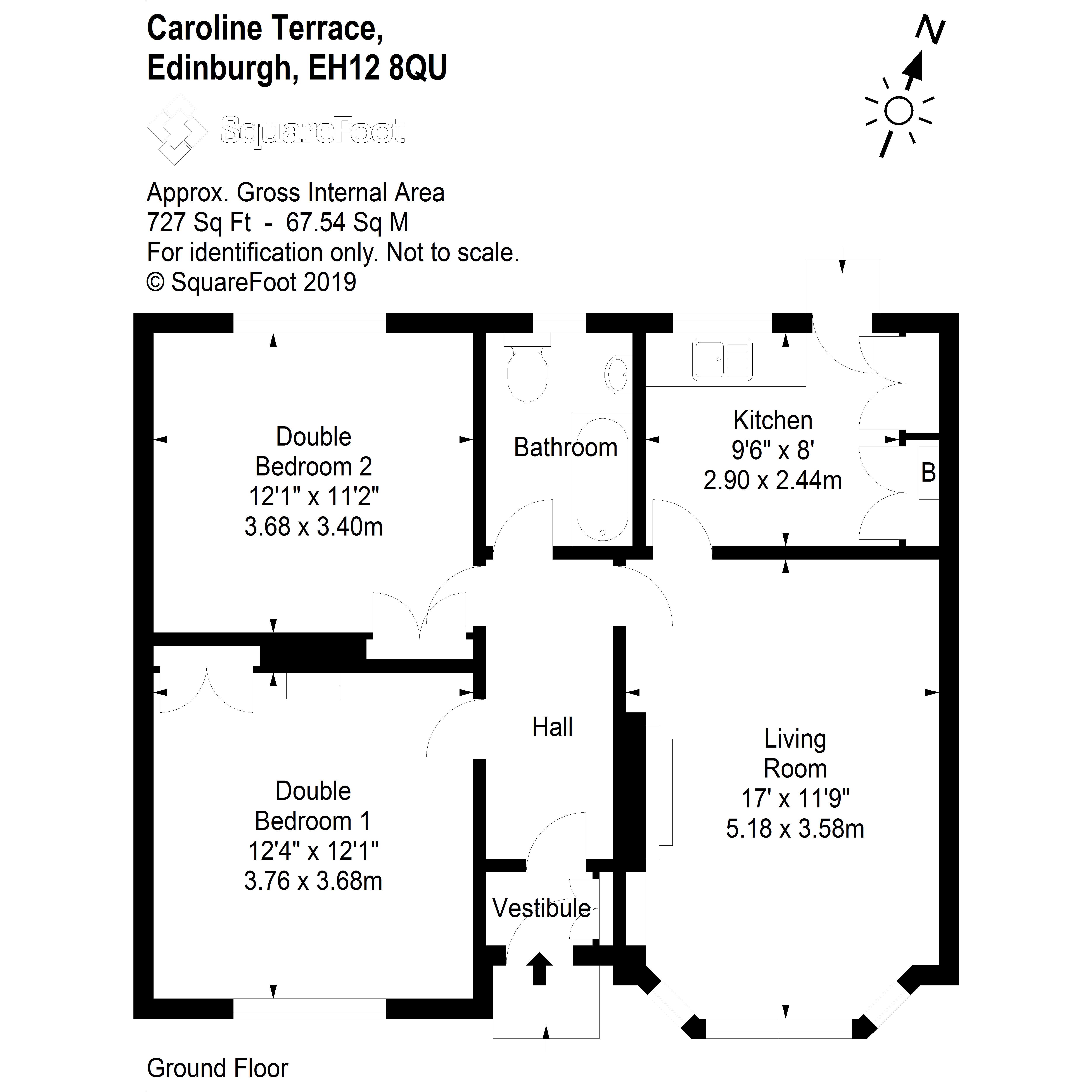 2 Bedrooms Detached bungalow for sale in 60 Caroline Terrace, Edinburgh EH12