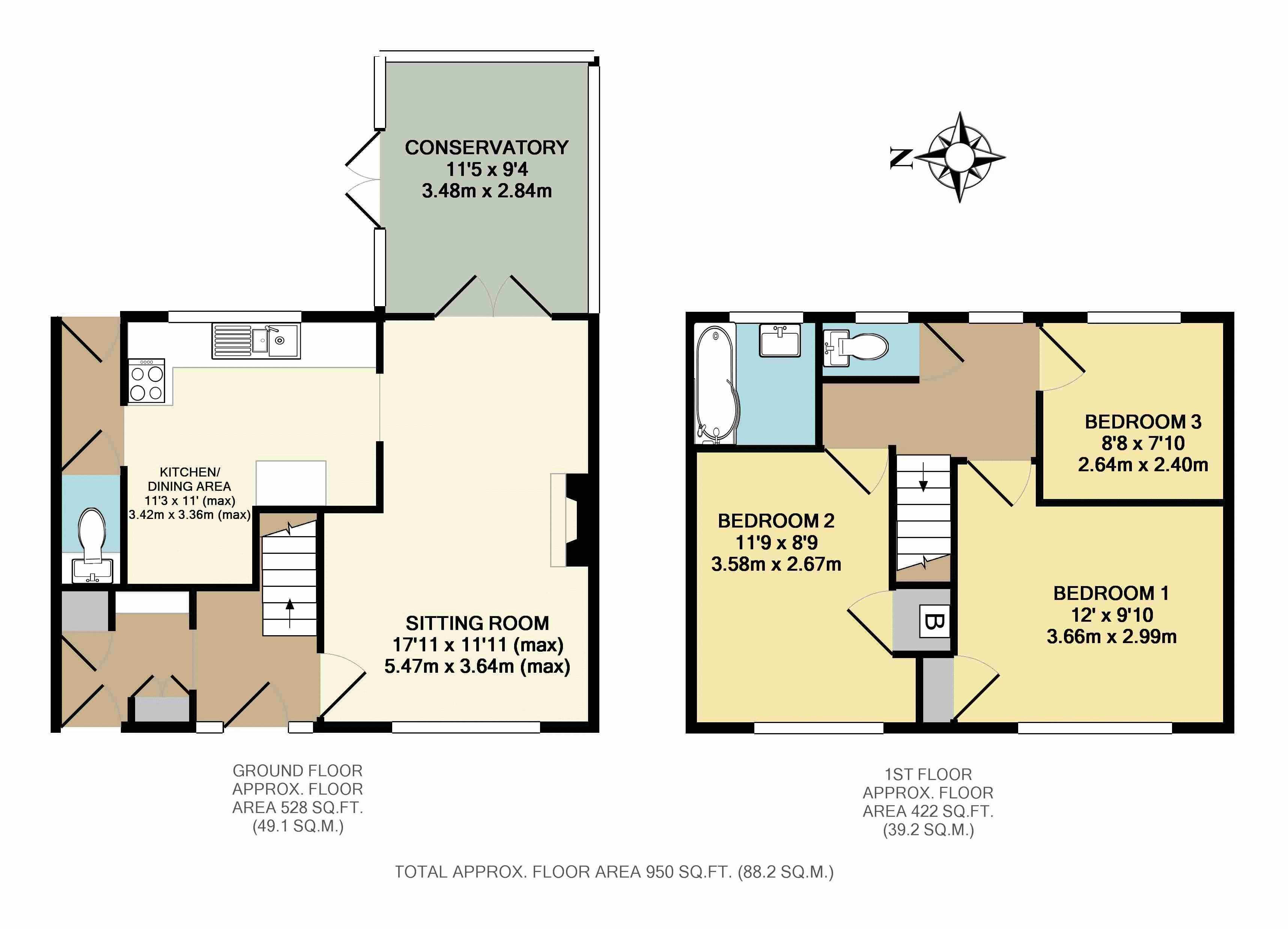 3 Bedrooms Terraced house for sale in Orchard Vale, Ilminster TA19