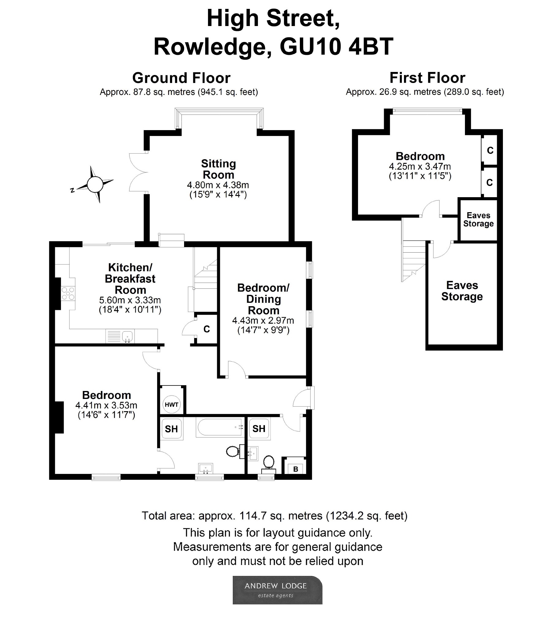 3 Bedrooms Semi-detached house for sale in High Street, Rowledge, Farnham GU10