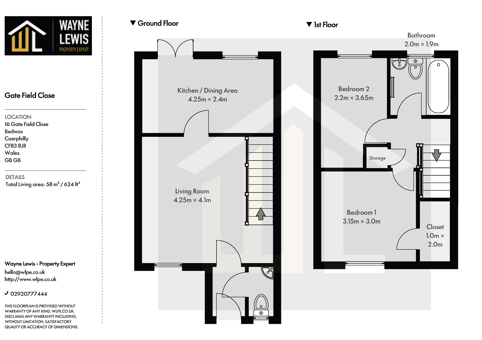 16, Gate Field Close, Bedwas floorplan