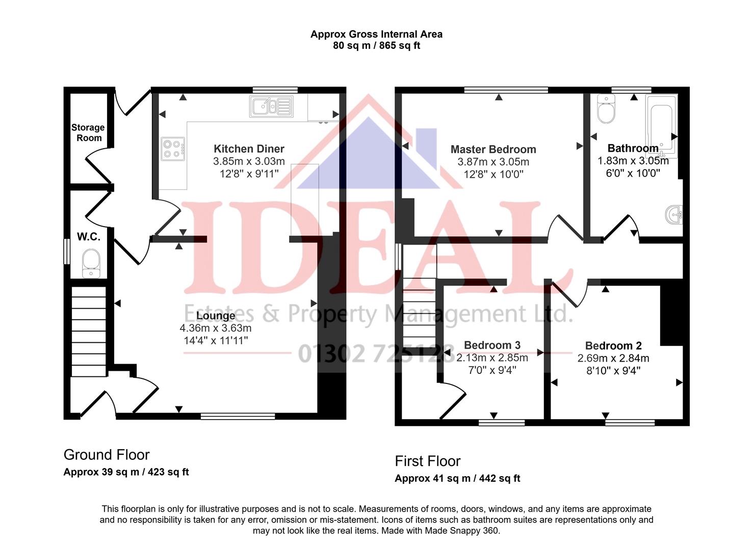 29, Princess Street, Woodlands, Doncaster floorplan