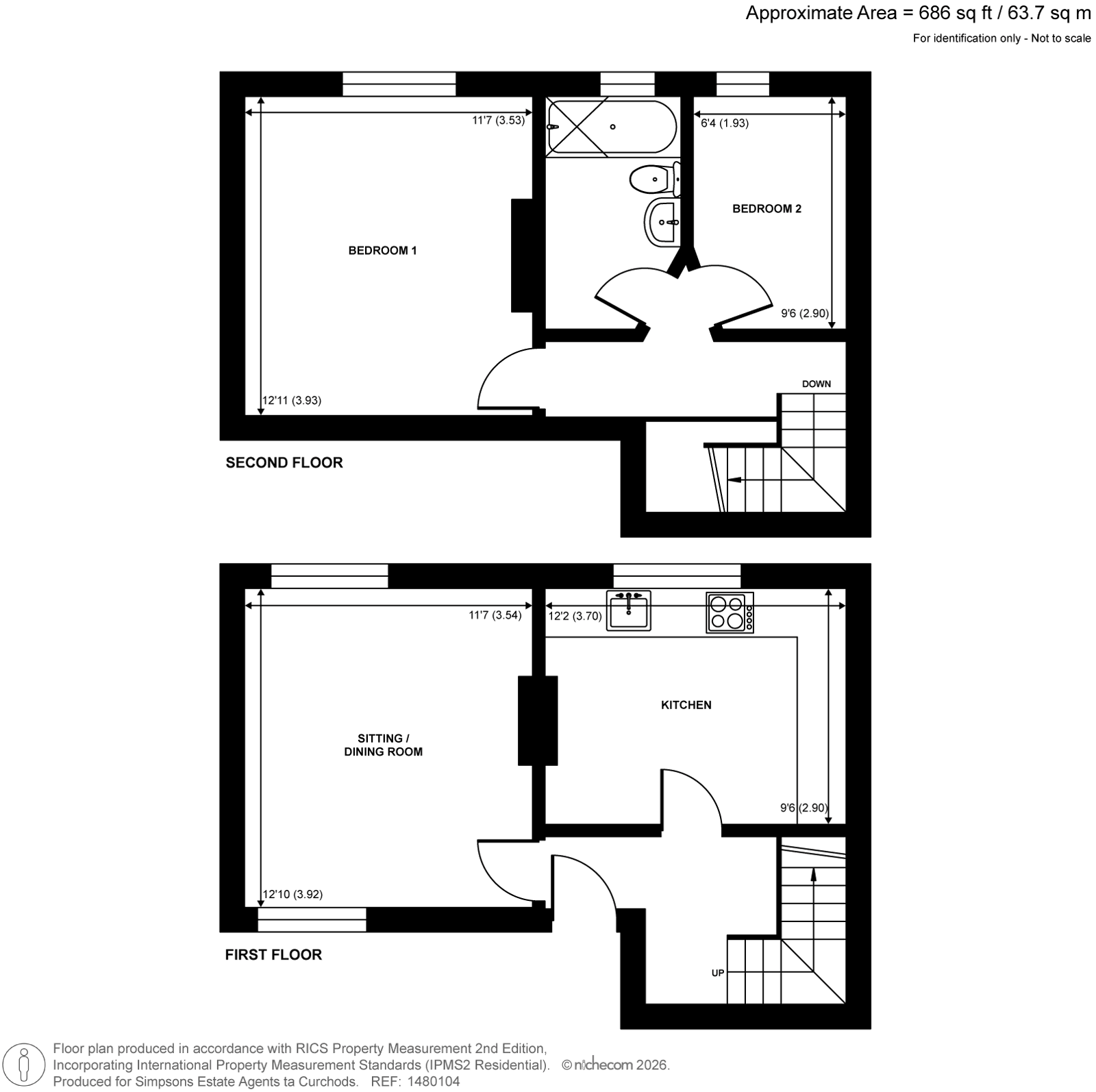 7A,, High Street, Cobham floorplan