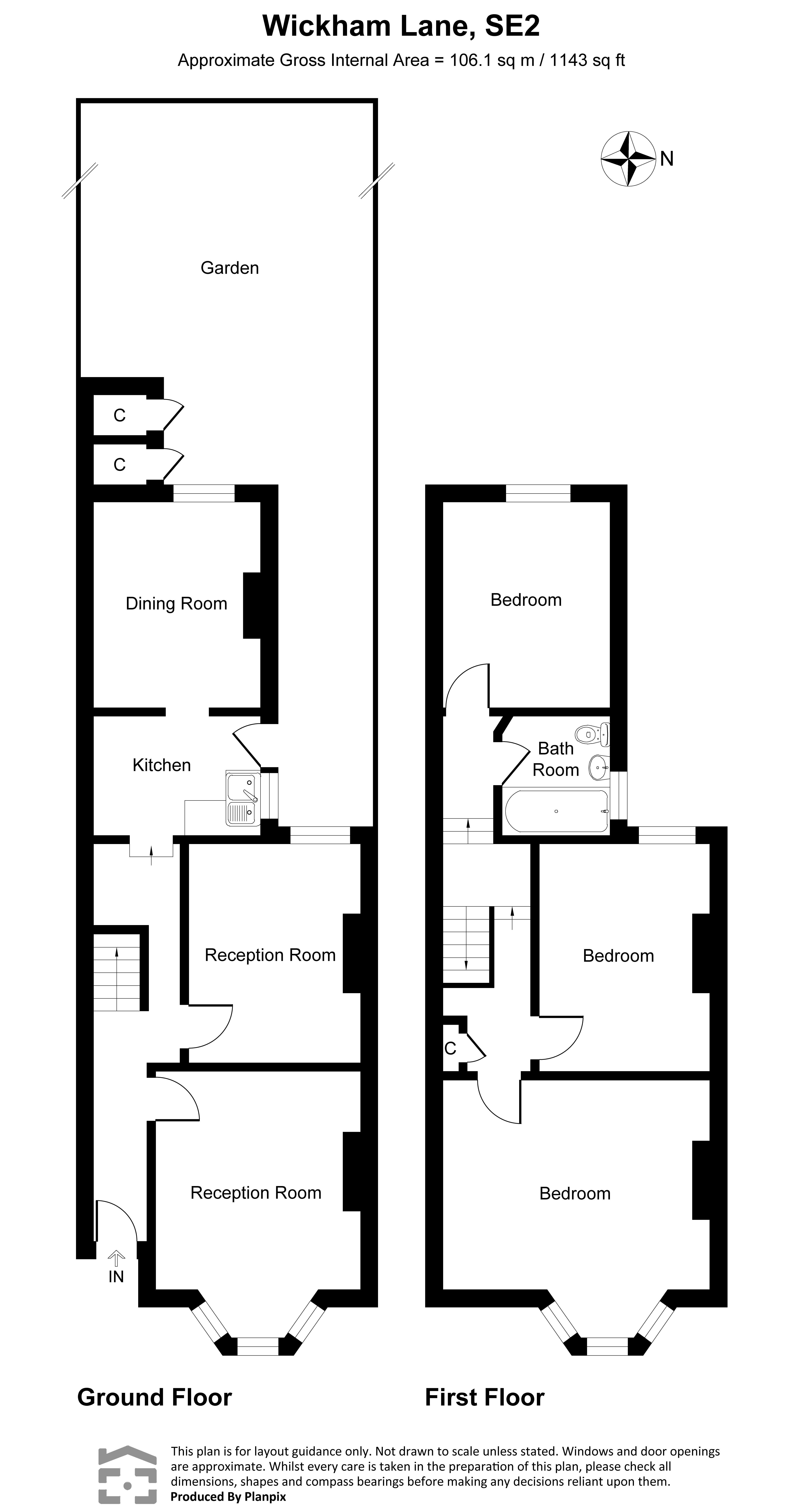 Wickham Lane, London floorplan