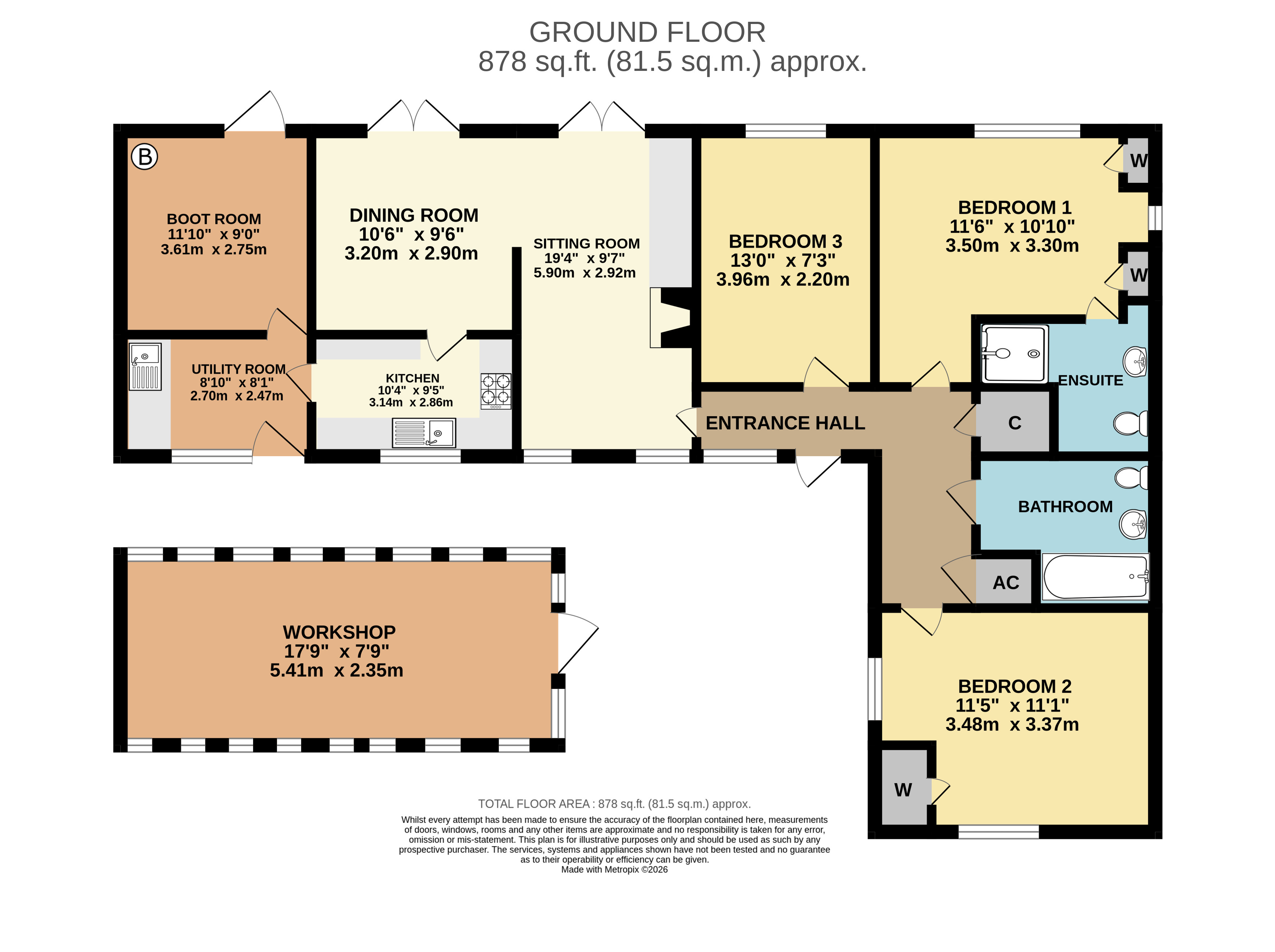 15, Great Meadow, Dulverton floorplan