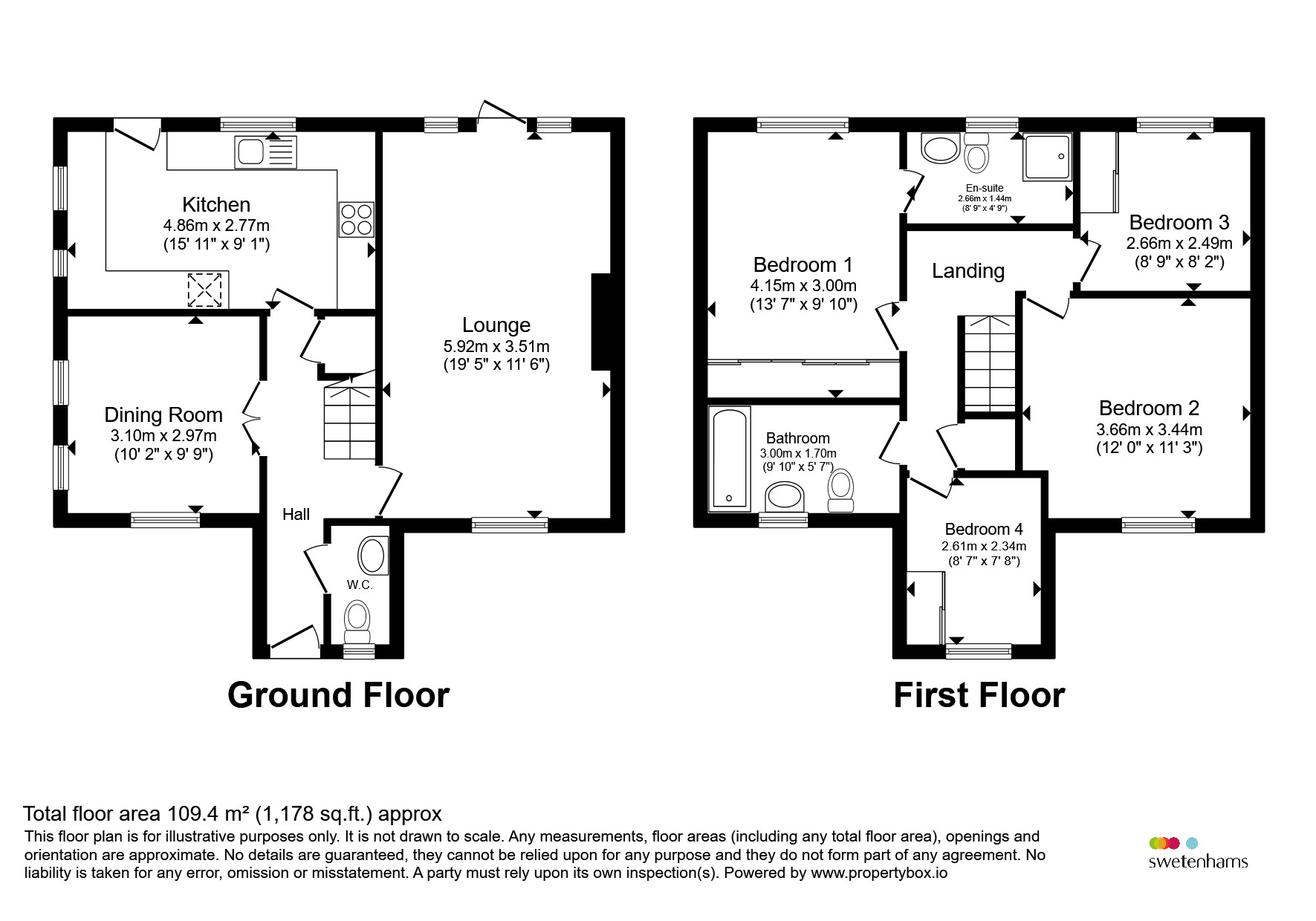4, Walnut Close, Chester floorplan