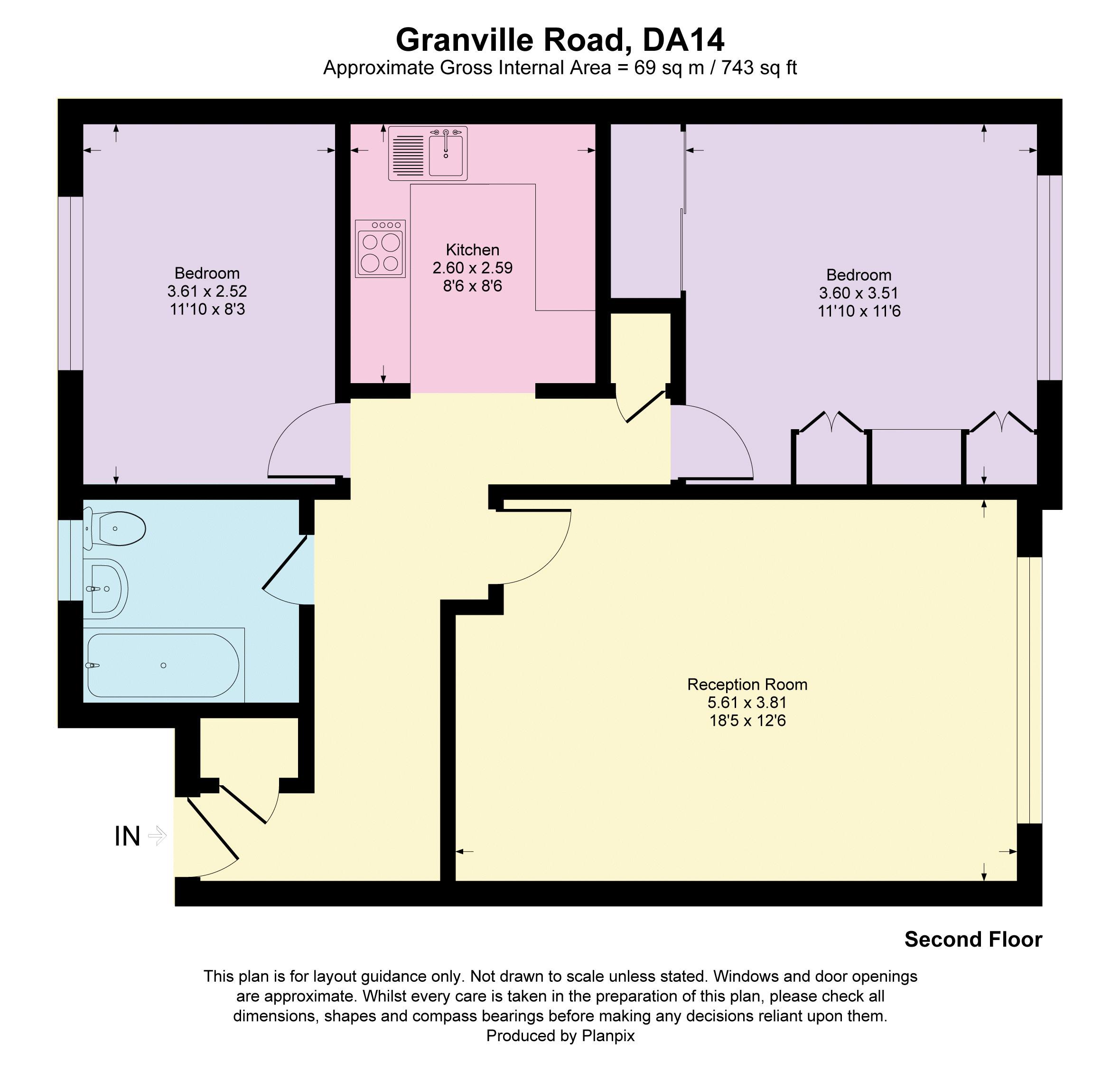 Julian Court, Granville Road, Sidcup DA14, 2 bedroom flat for sale