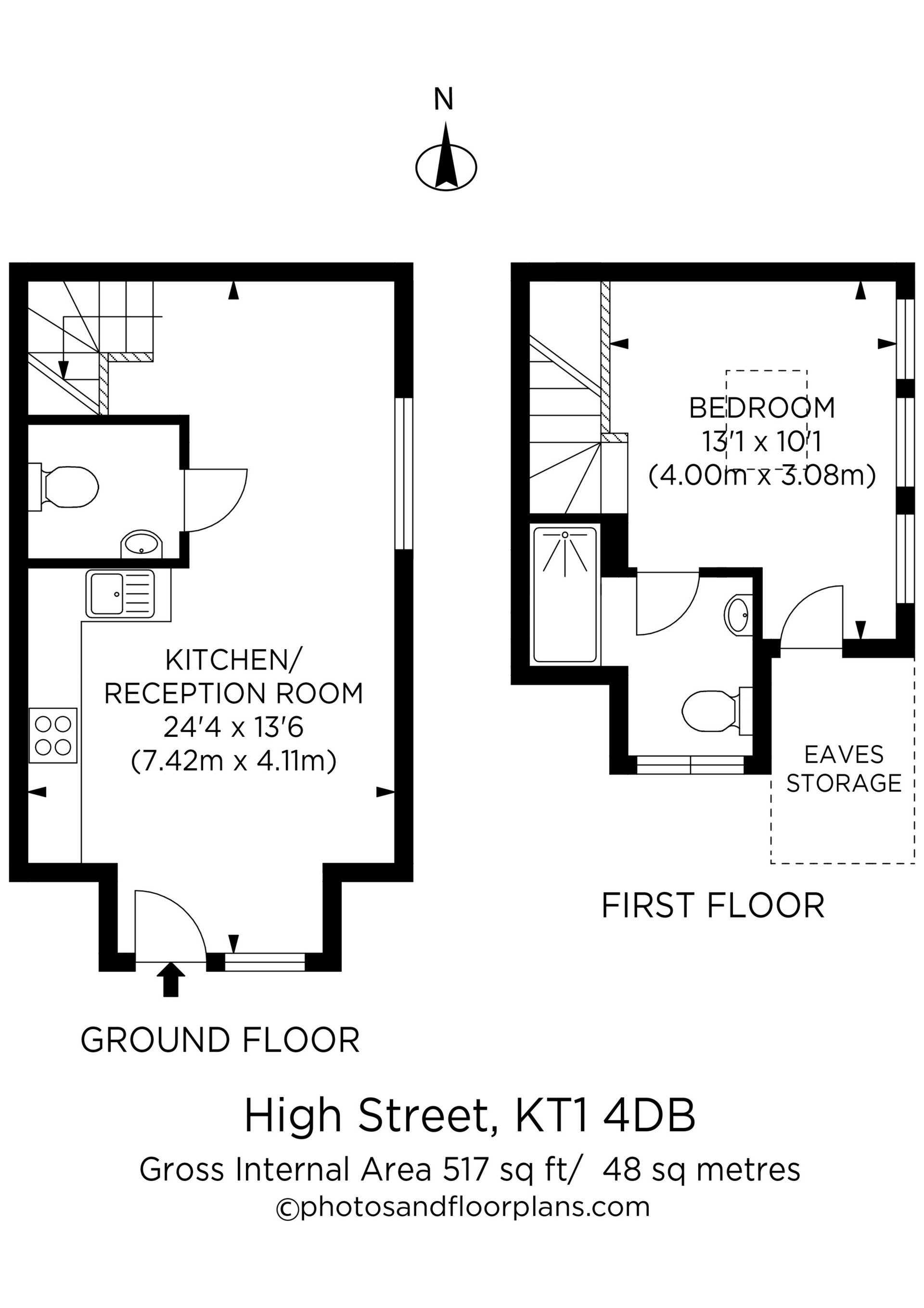 Flat 6 42a, High Street, London floorplan