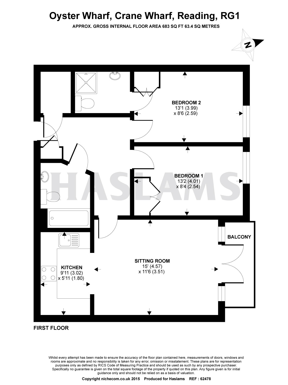 2 Bedrooms Flat to rent in Oyster Wharf, Crane Wharf, Reading RG1