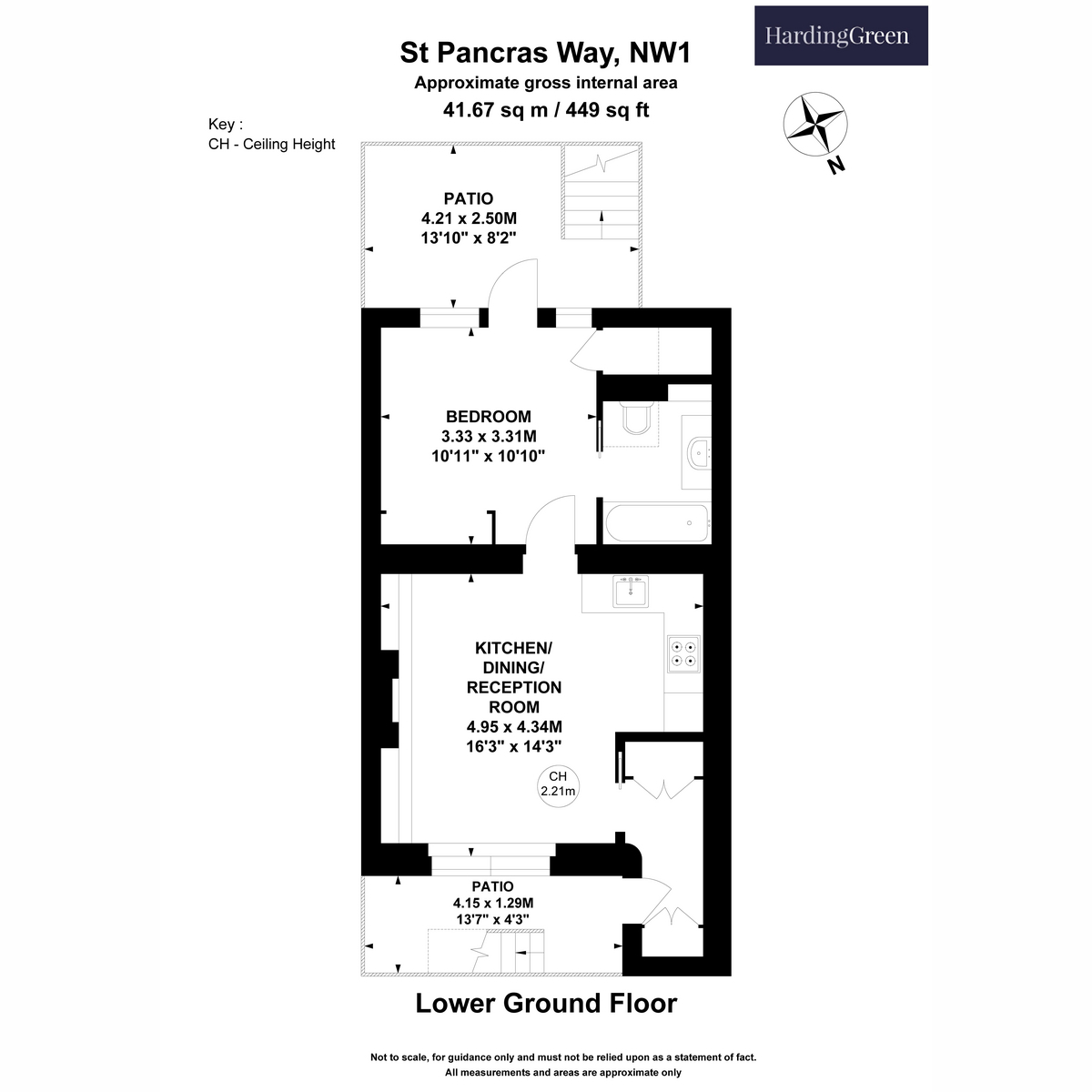 Flat A, 149, St Pancras Way, London floorplan