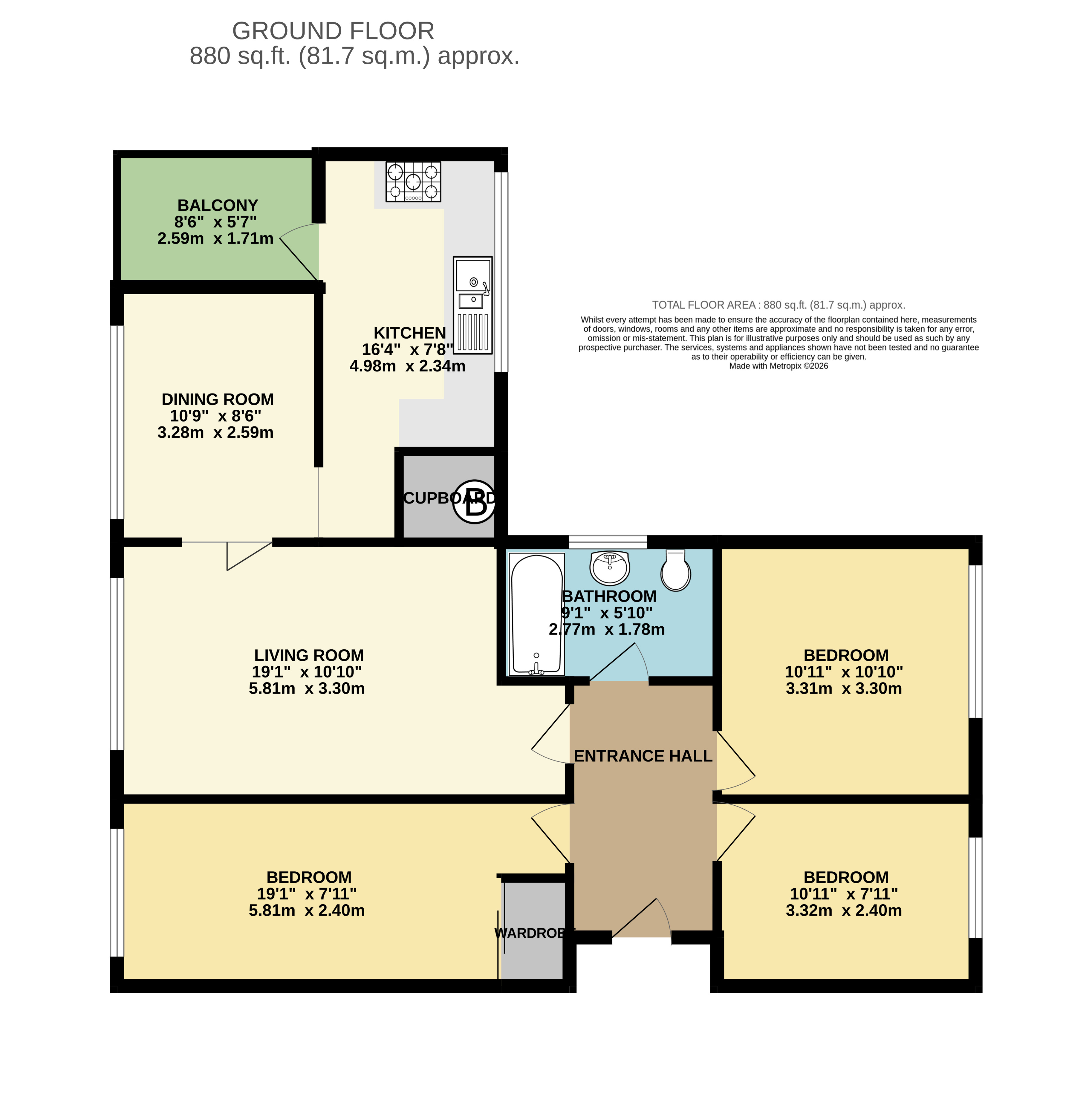 26, Newton Court, Leeds floorplan