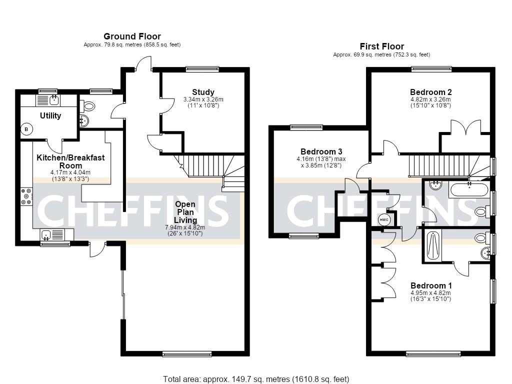 Mereside, Soham floorplan