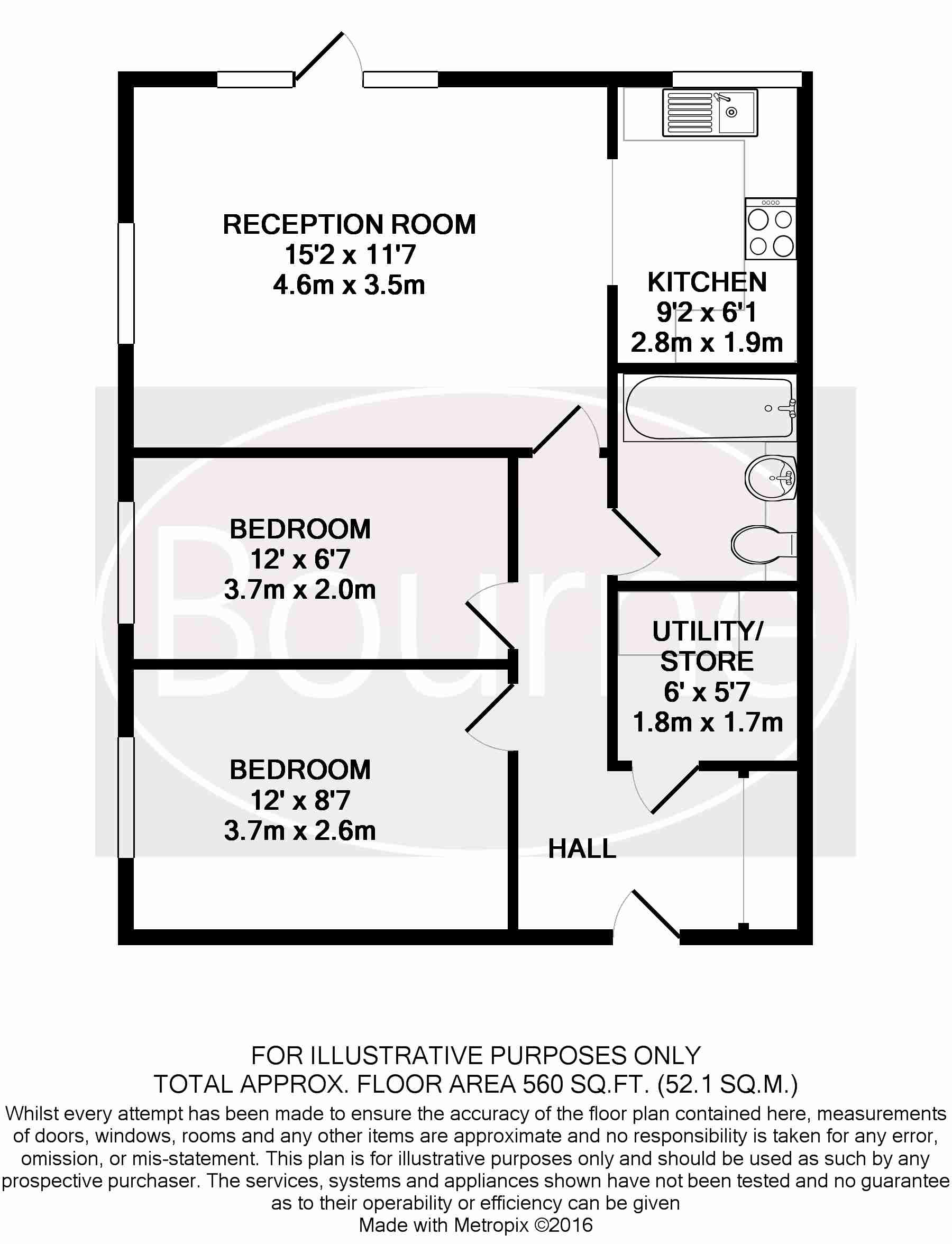 2 Bedrooms Flat to rent in Walnut Tree Close, Guildford GU1