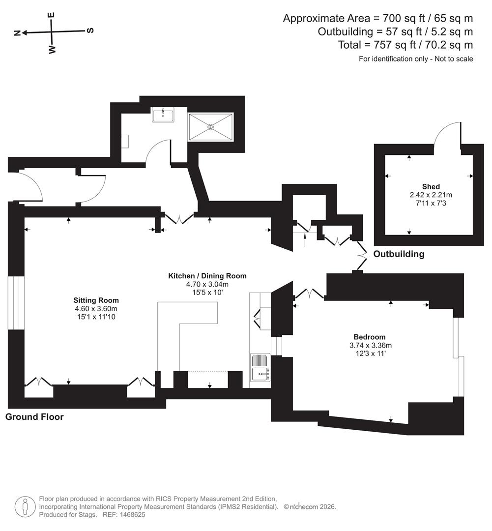 Little Kantara, Fore Street, Marazion floorplan