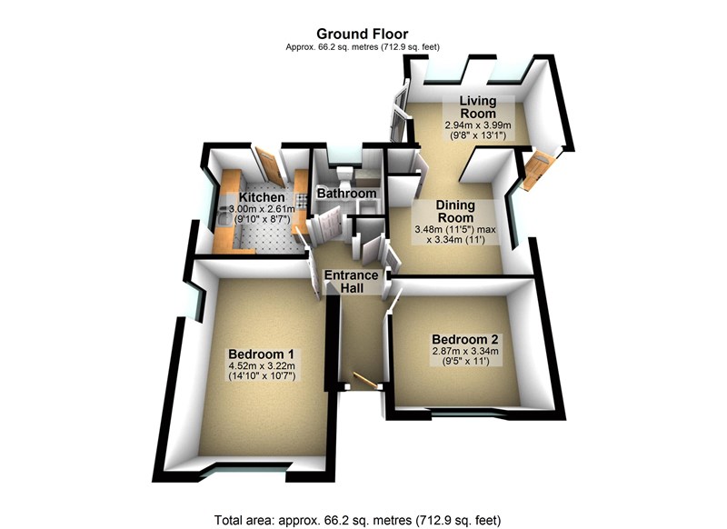 2 Bedrooms Detached bungalow for sale in Dell Road, Tilehurst, Reading RG31