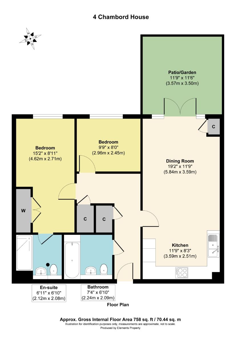 Flat 4, Chambord House, Englefield Green, Egham floorplan