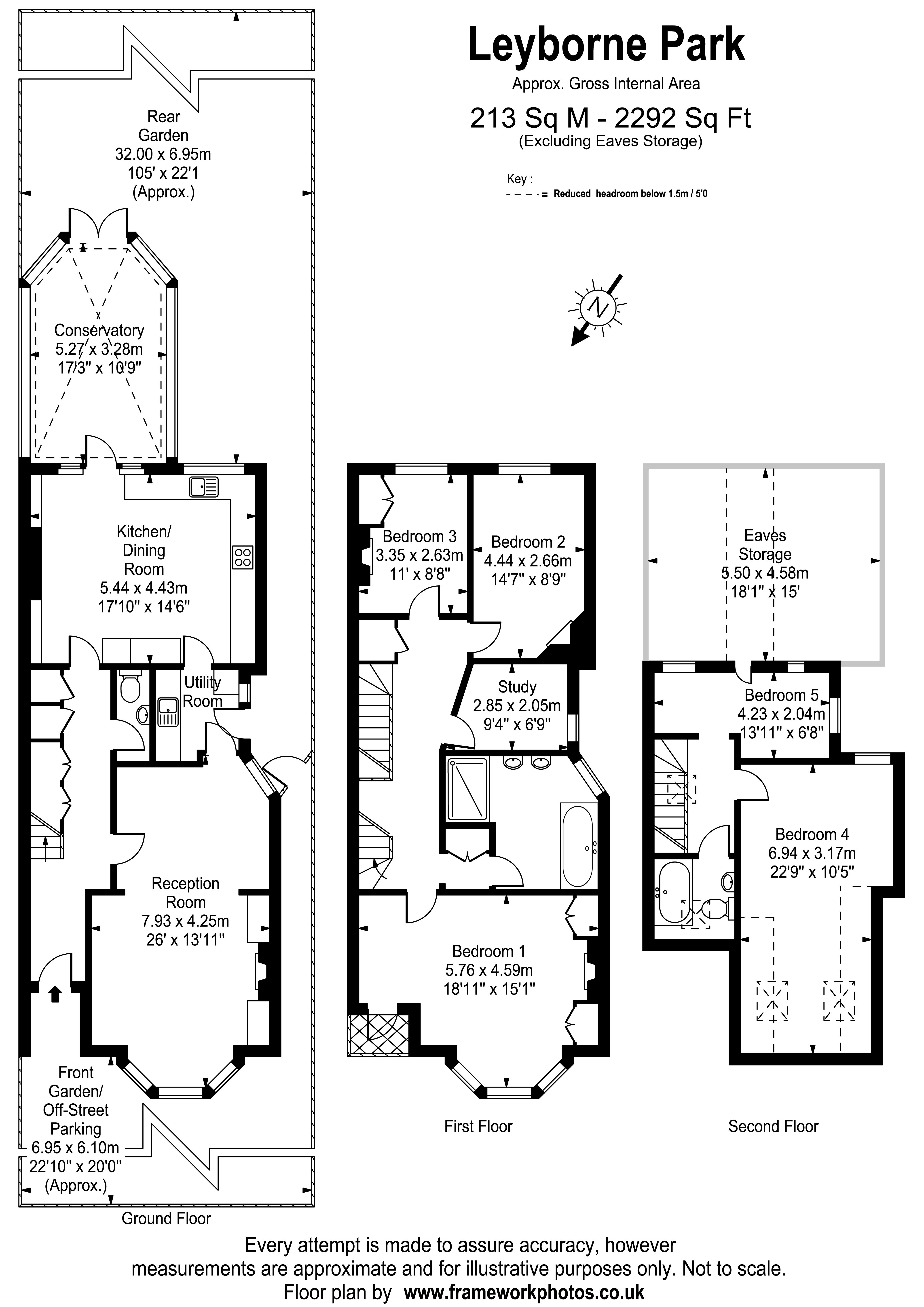 14, Leyborne Park, Surrey floorplan