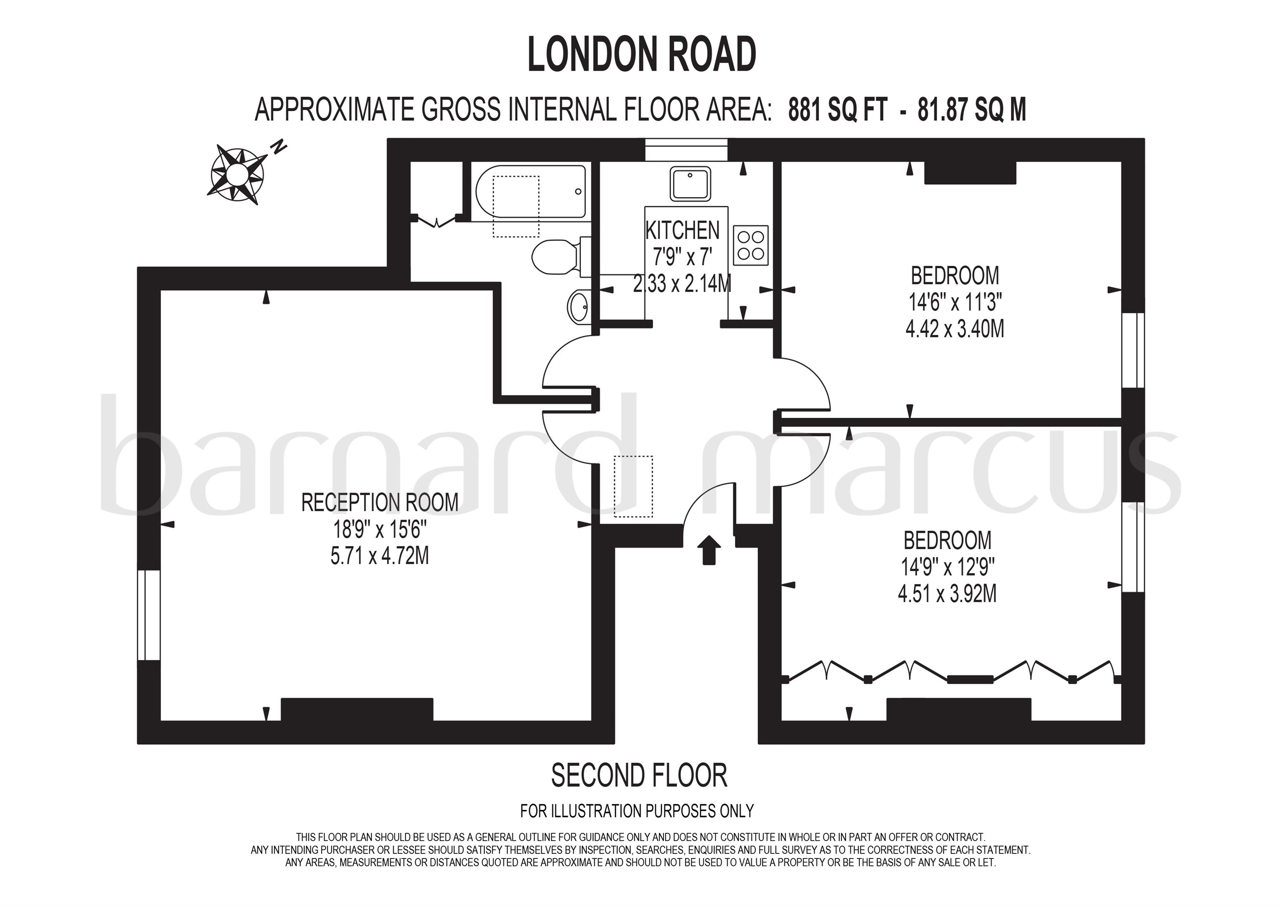 Flat 5, 660, London Road, Thornton Heath floorplan