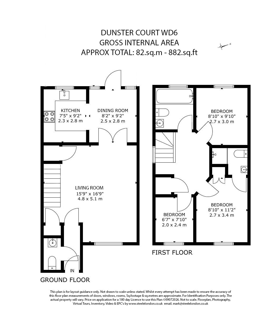 9, Dunster Court, Borehamwood floorplan