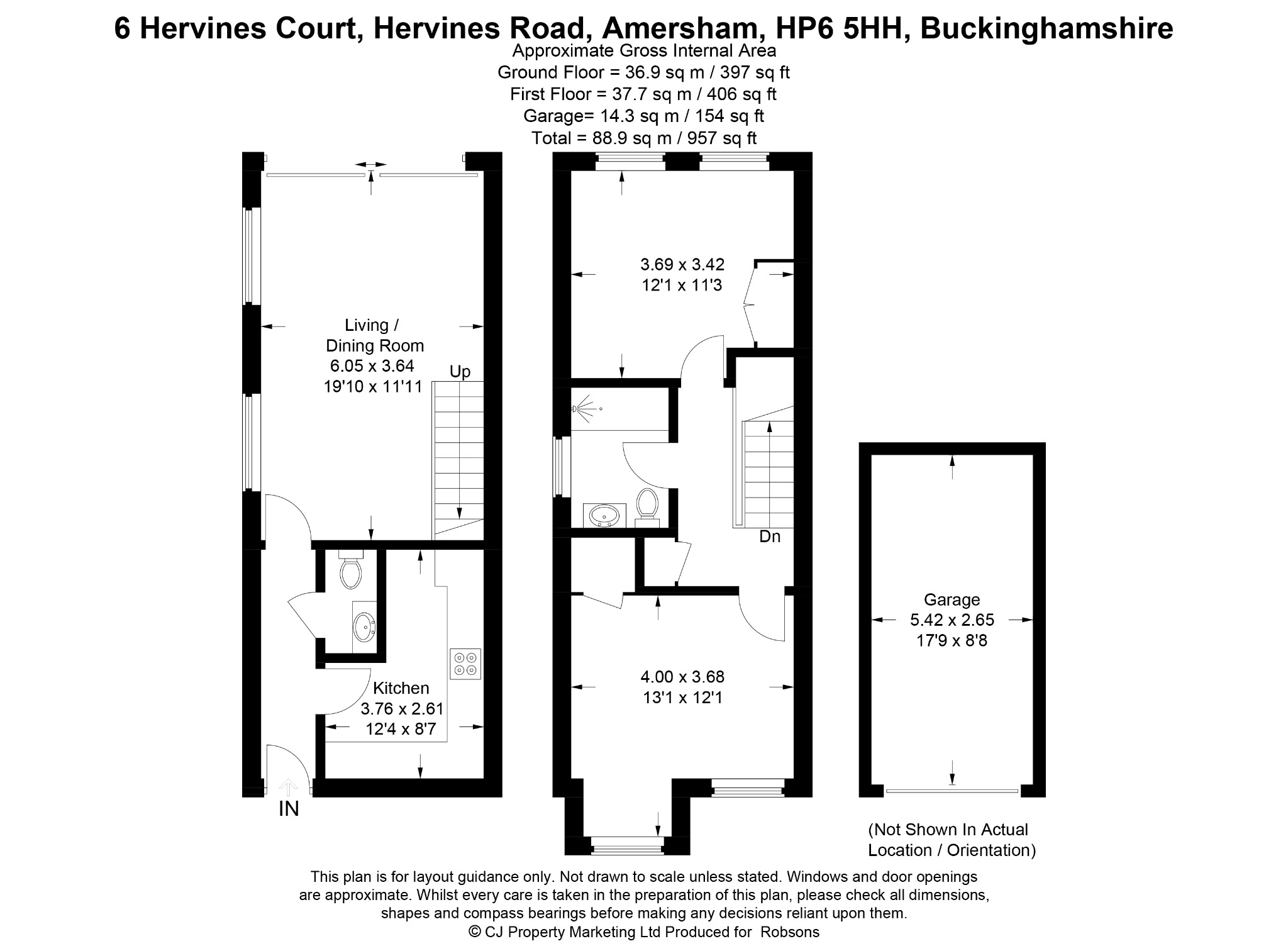 6 Hervines Court, Hervines Road, Amersham floorplan
