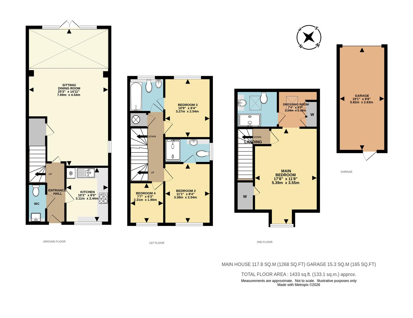 72, The Moors, Redhill floorplan