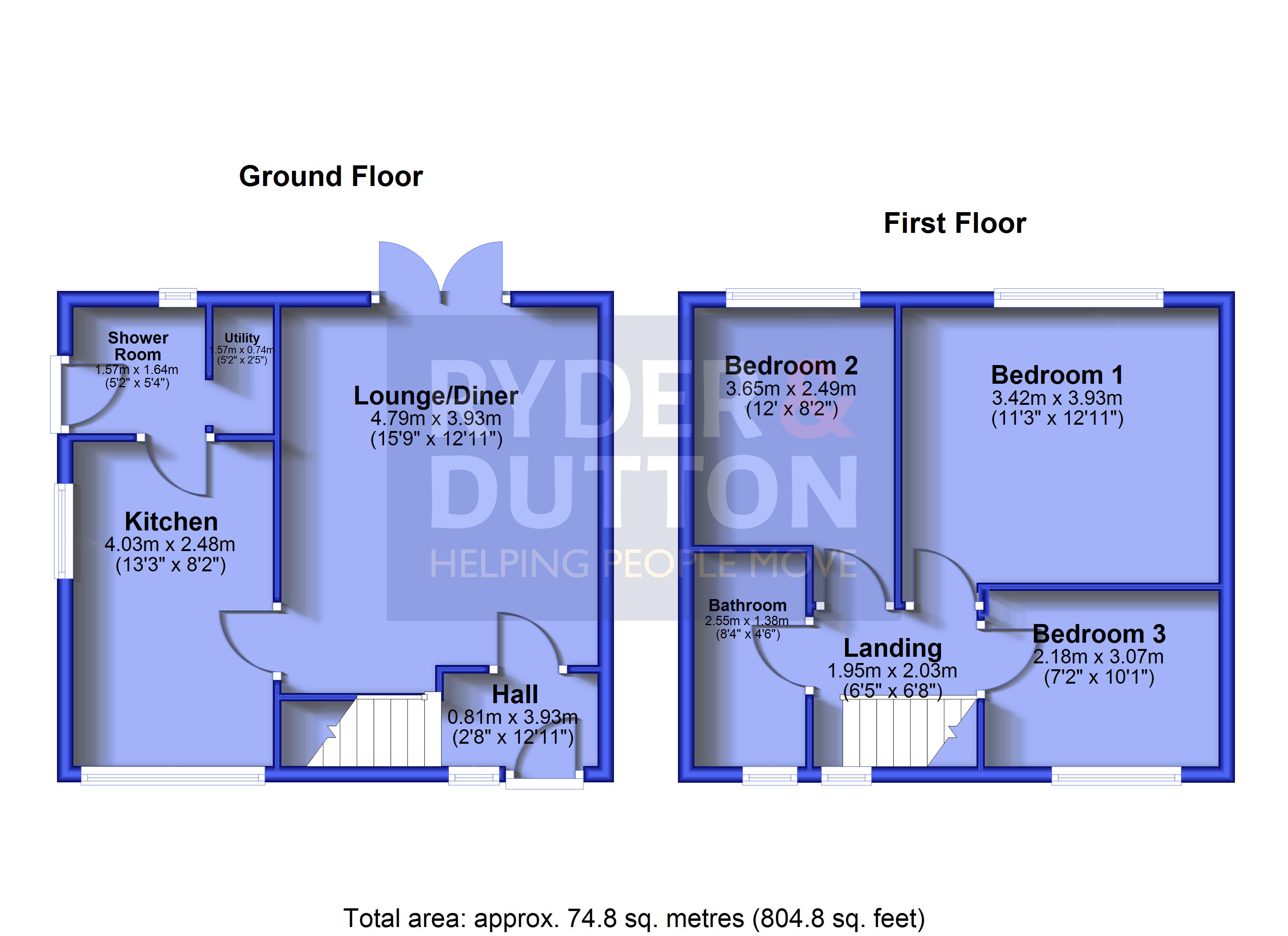 77, Longton Road, Manchester floorplan