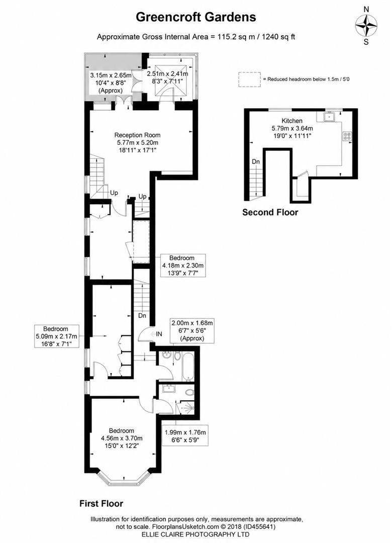 Flat 4, 96, Greencroft Gardens, London floorplan