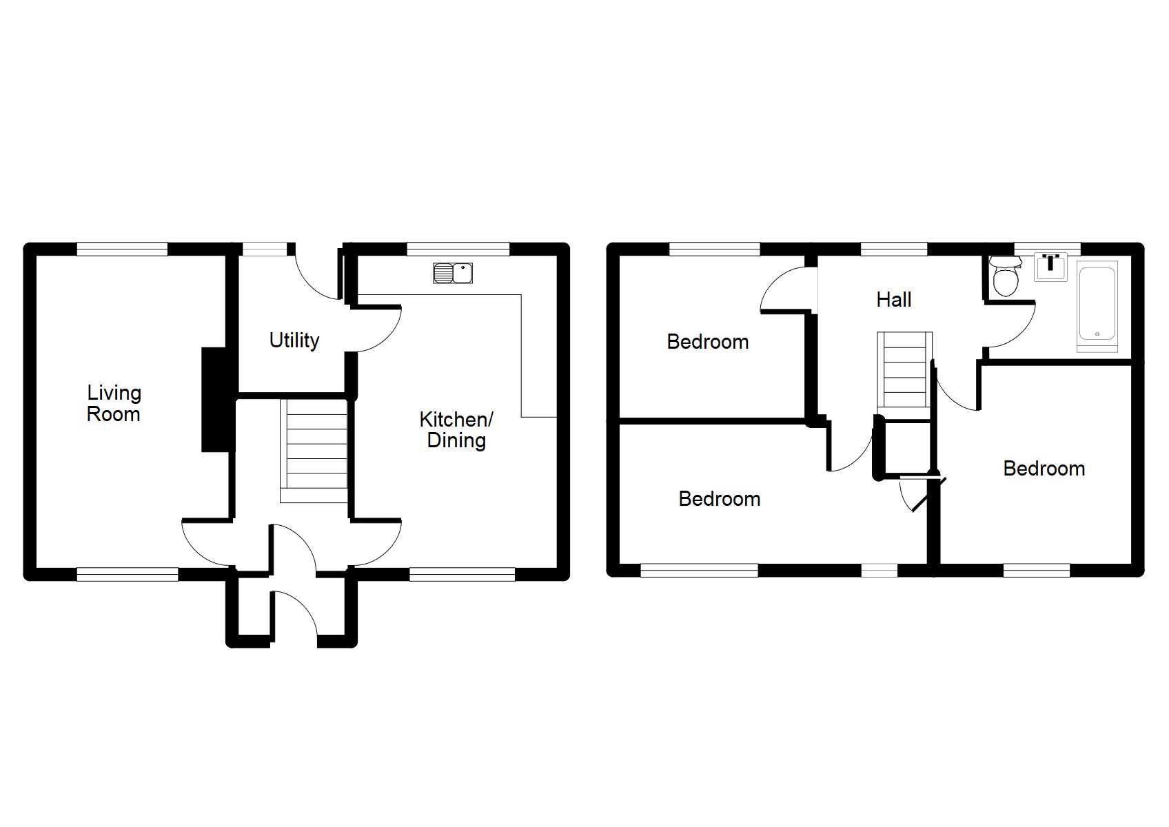 3 Bedrooms Semi-detached house for sale in Maes Hafal, Gellifor, Ruthin LL15