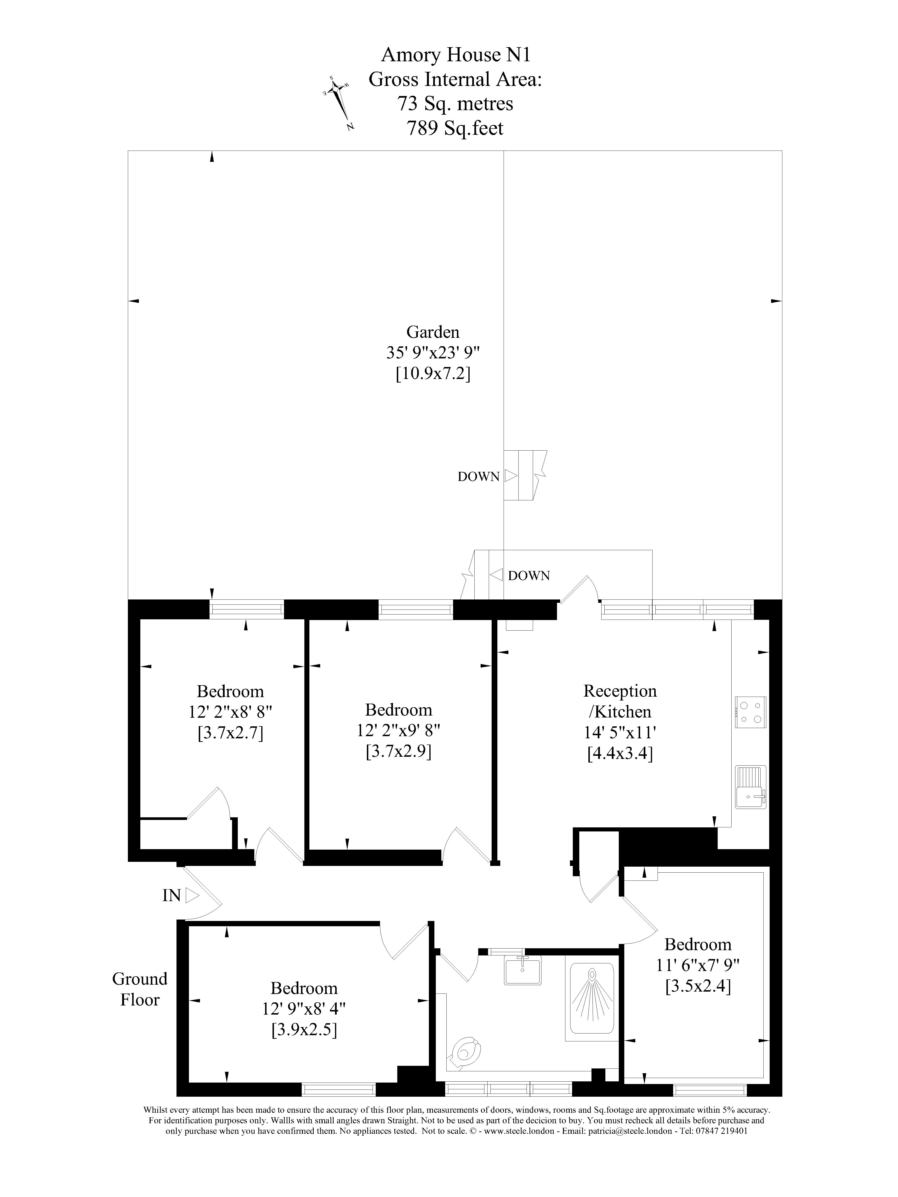 4 Bedrooms Flat to rent in Barnsbury Estate, London N1