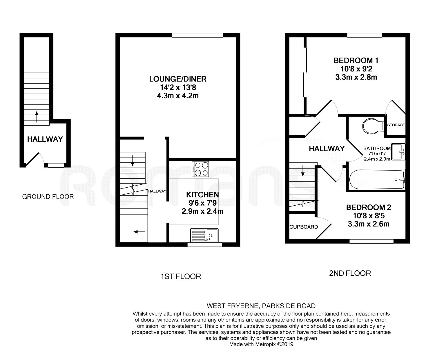 2 Bedrooms Maisonette for sale in West Fryerne, Parkside Road, Reading RG30