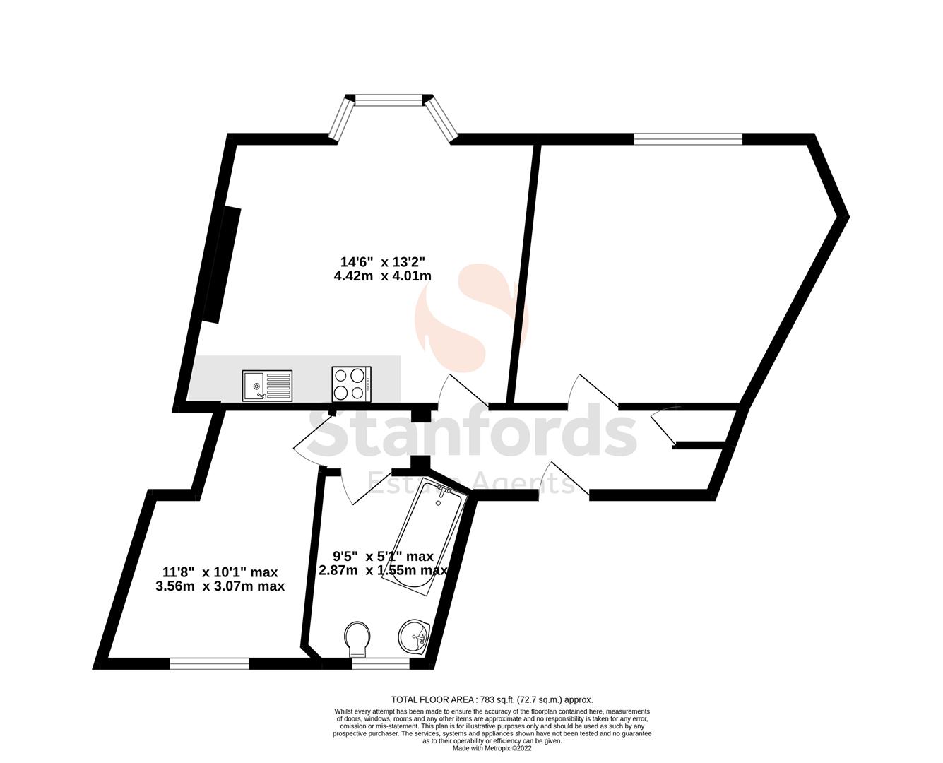 3B, Islingword Road, Brighton floorplan