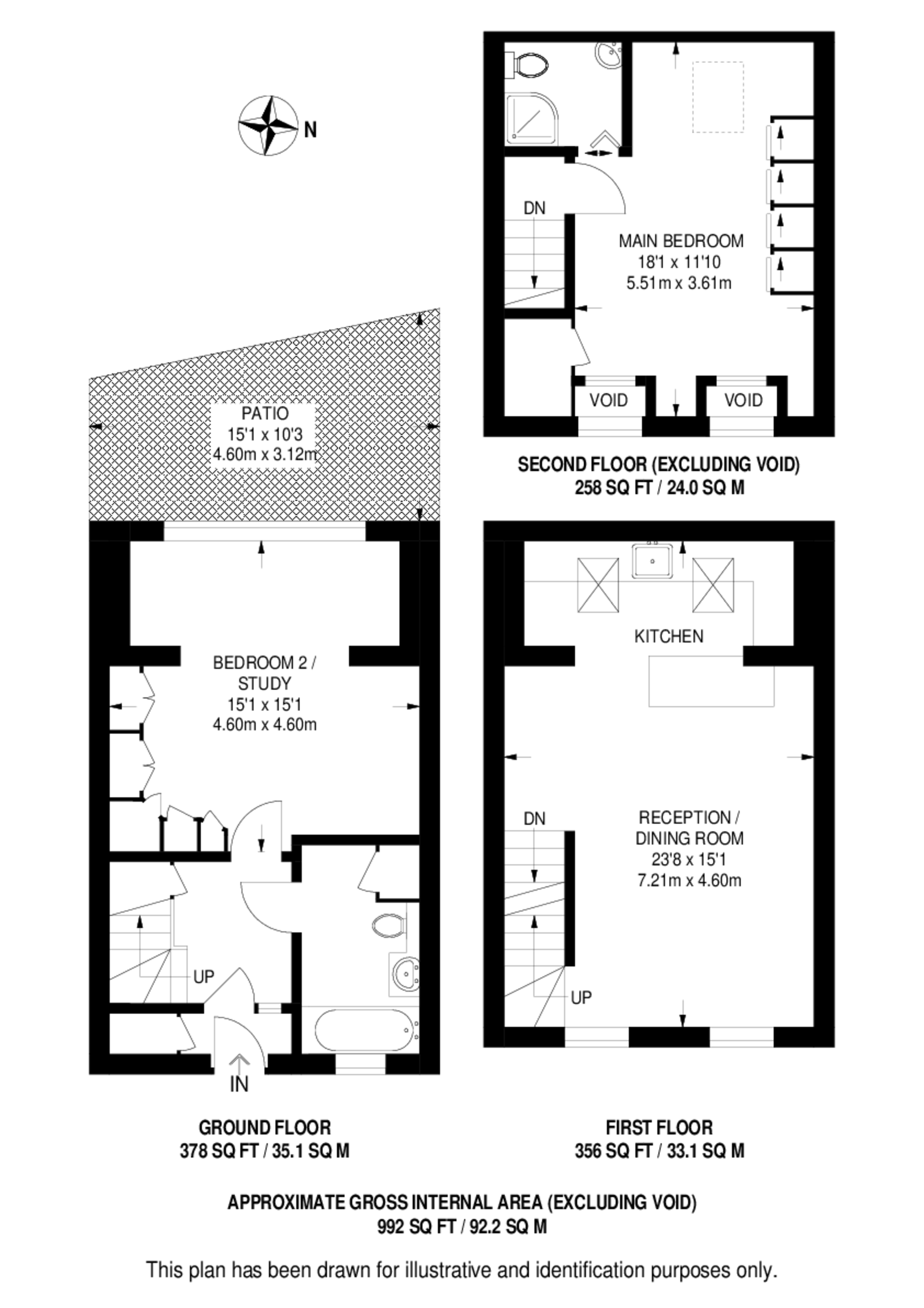 Malvern Road, Queen's Park floorplan