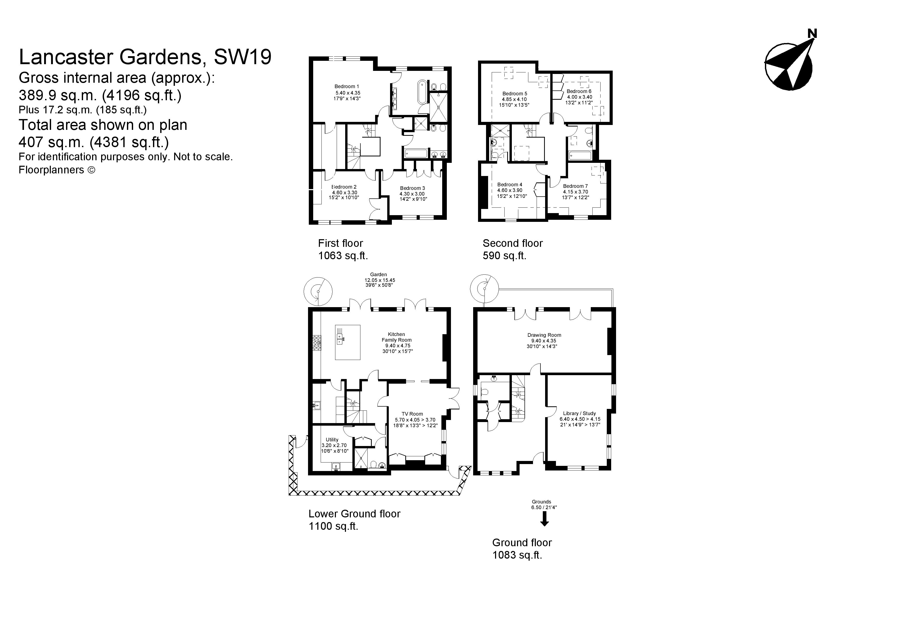 19, Lancaster Gardens, London floorplan