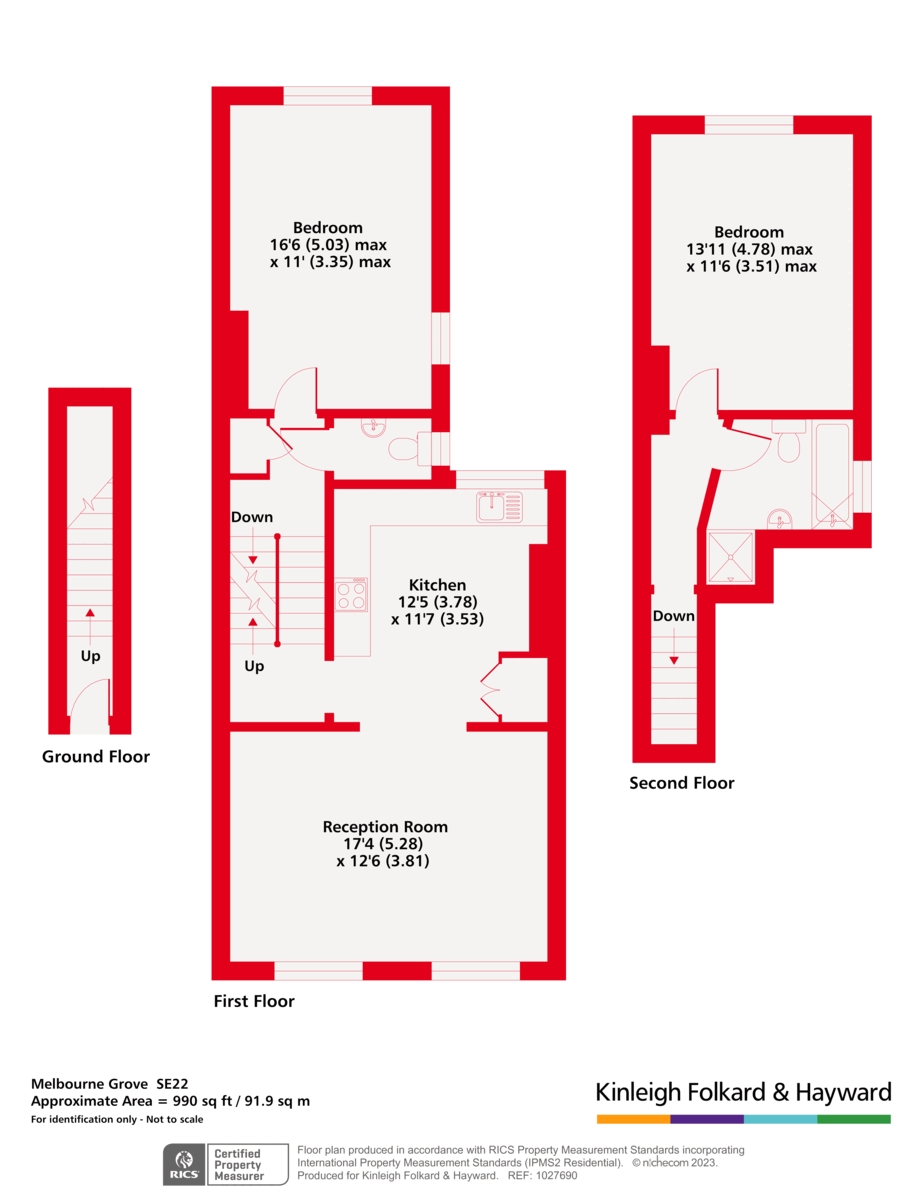 Melbourne Grove, London floorplan