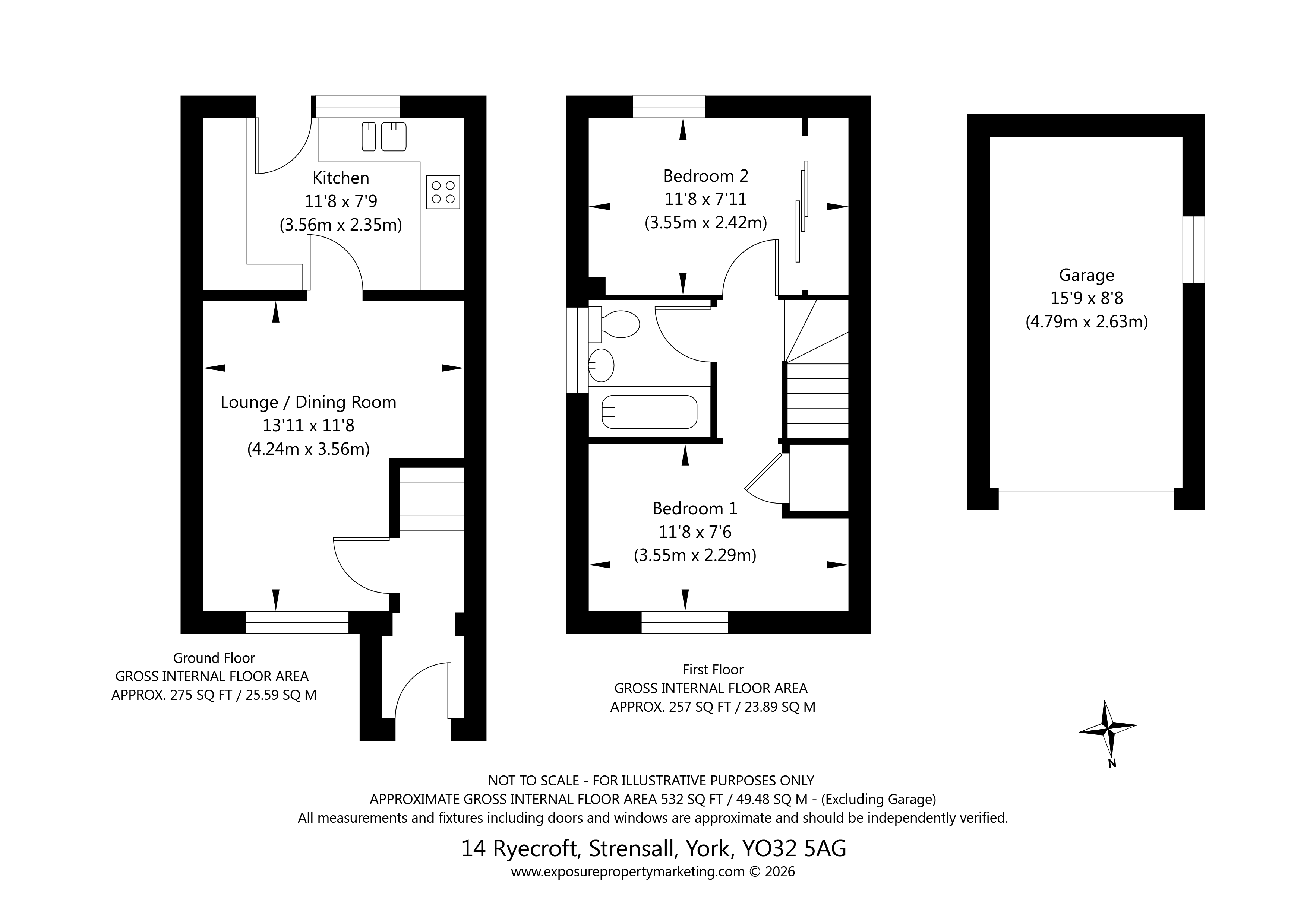 15, Ryecroft, York floorplan