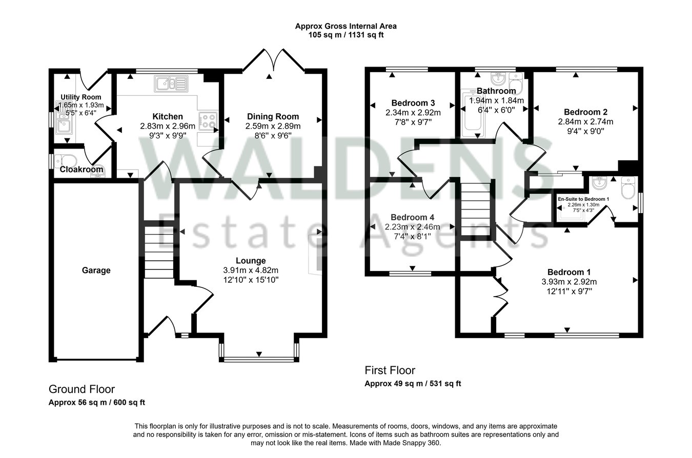 27, Osprey Close, Bedford floorplan