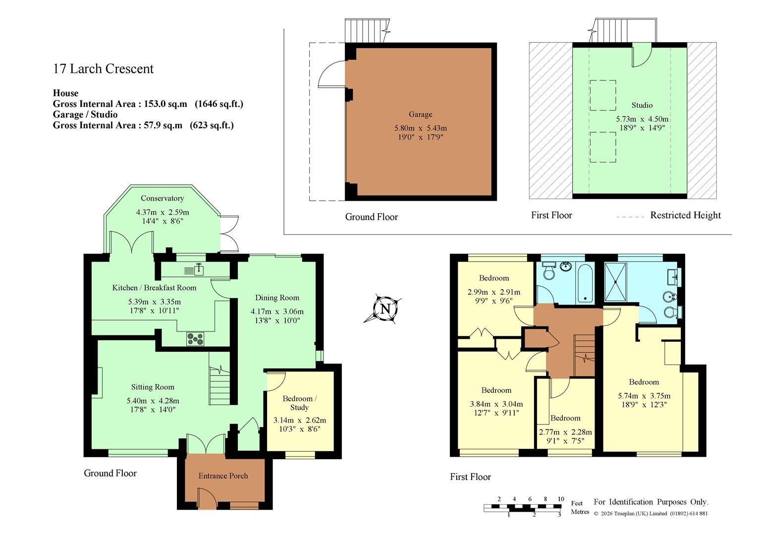 17, Larch Crescent, Tonbridge floorplan